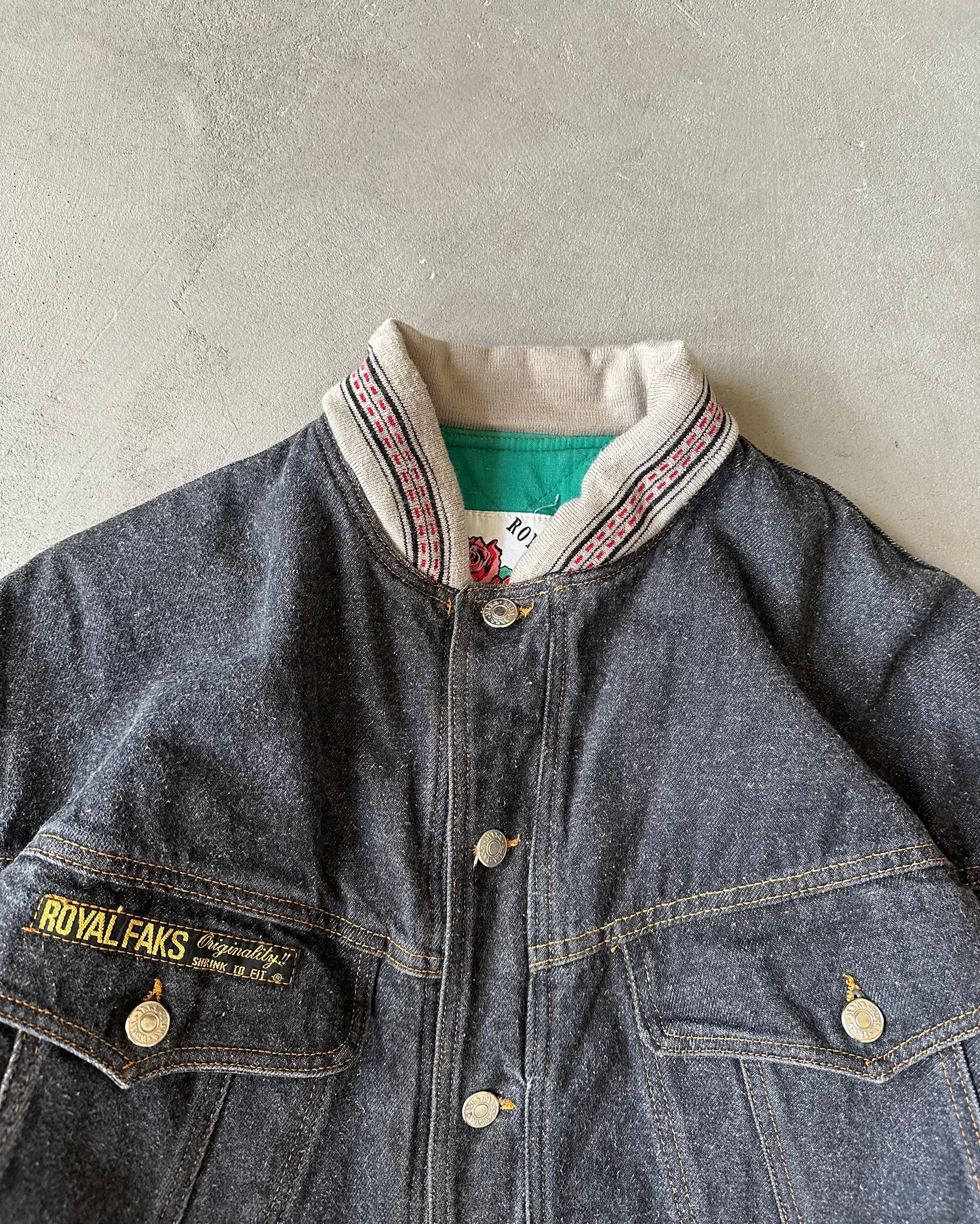 Années 90 - Veste Trucker Charbon - T.L