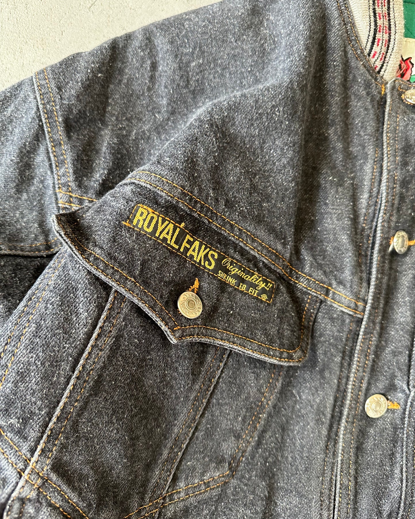 Années 90 - Veste Trucker Charbon - T.L