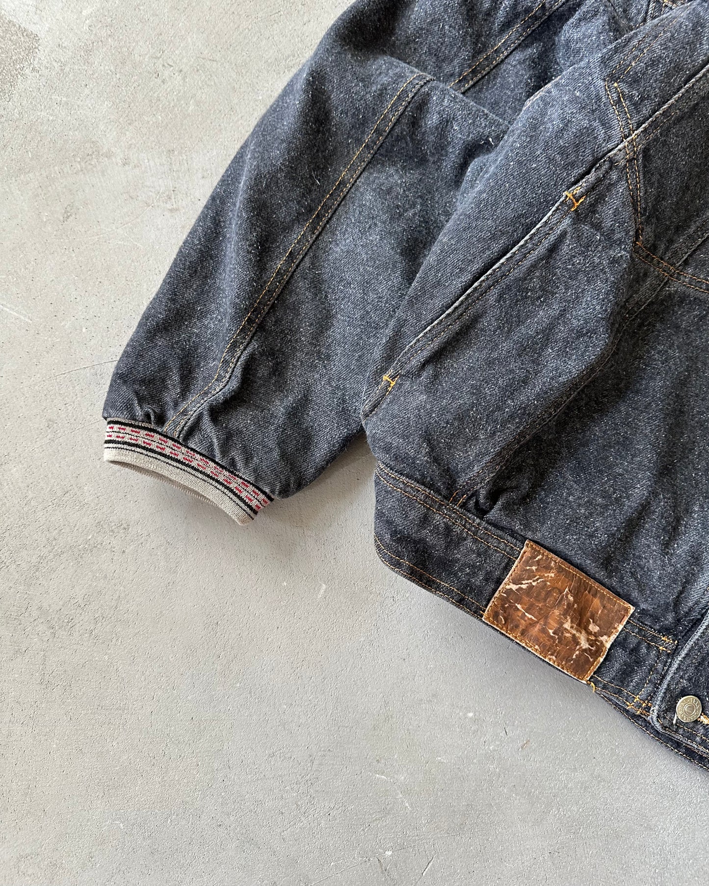 Années 90 - Veste Trucker Charbon - T.L