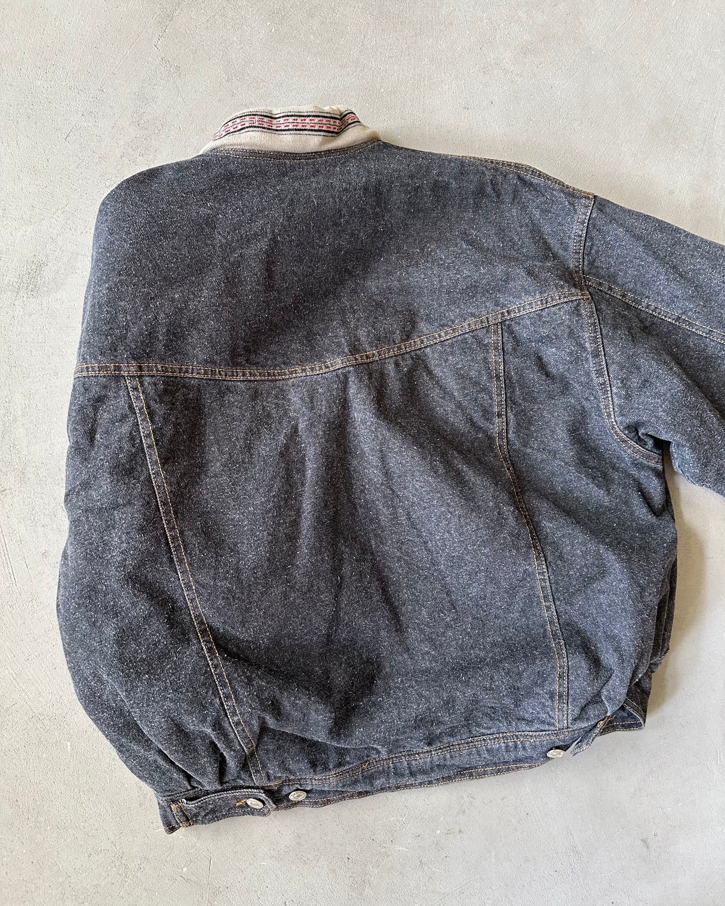 Années 90 - Veste Trucker Charbon - T.L