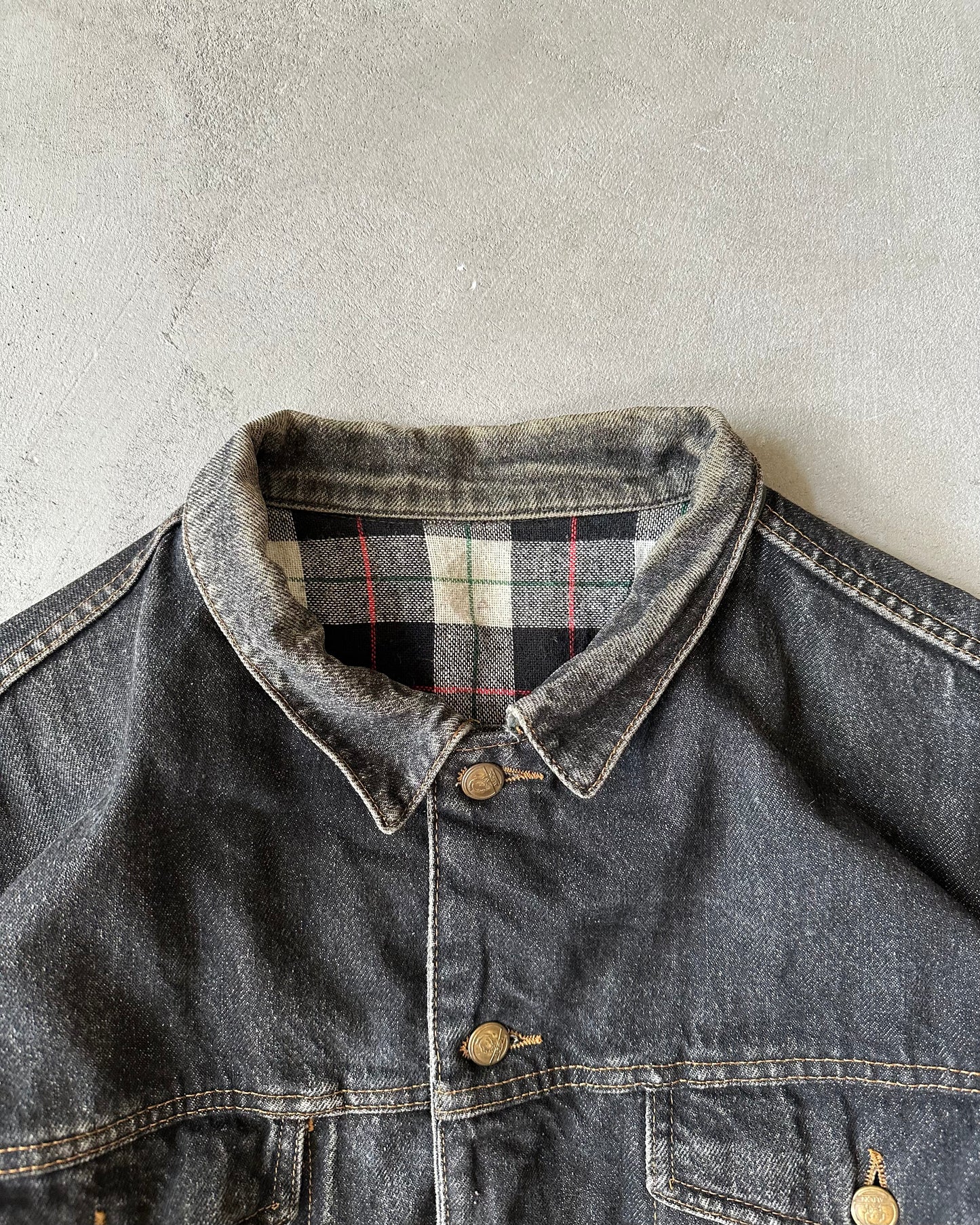 Années 90 - Veste Trucker Noire - XL