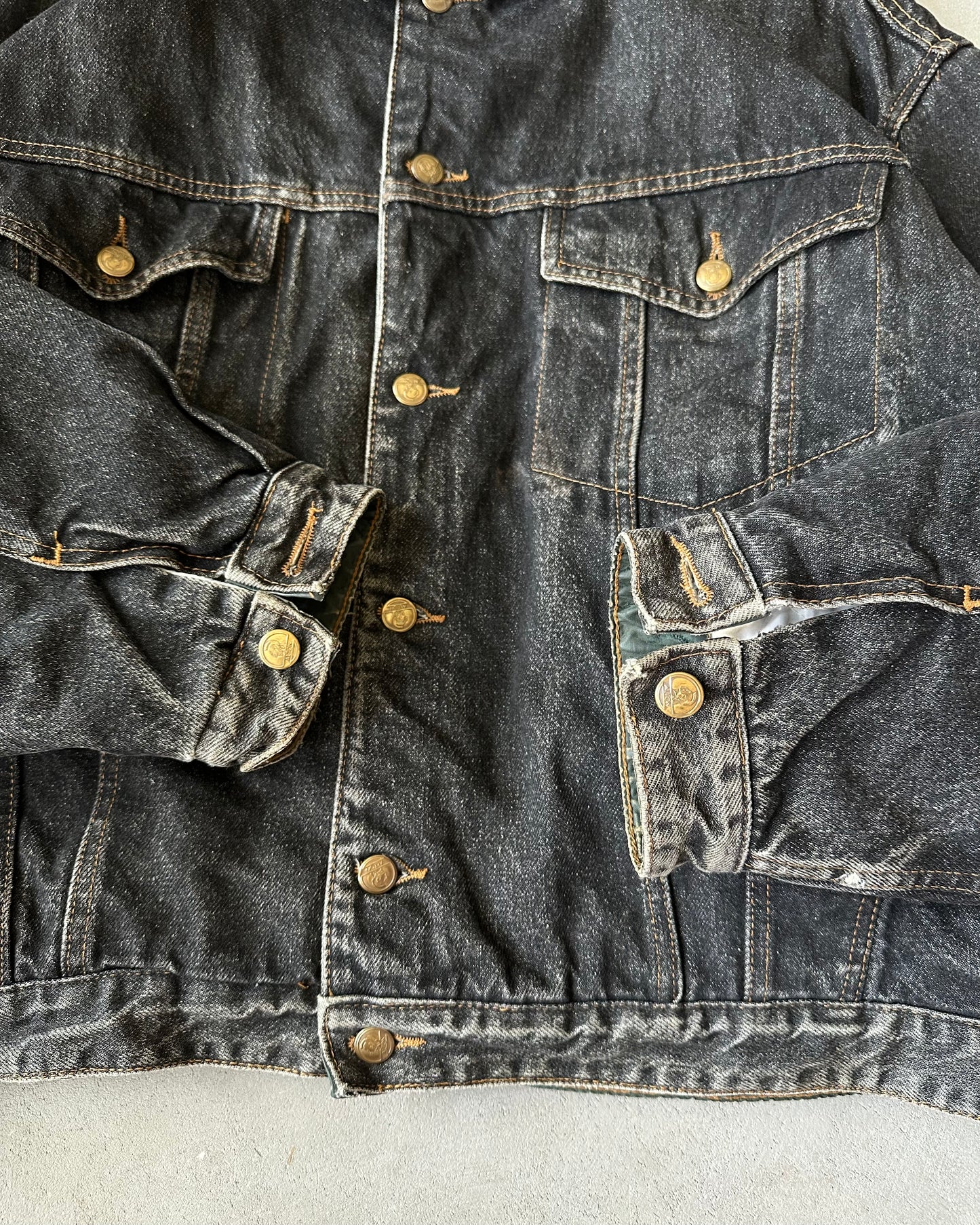 Années 90 - Veste Trucker Noire - XL