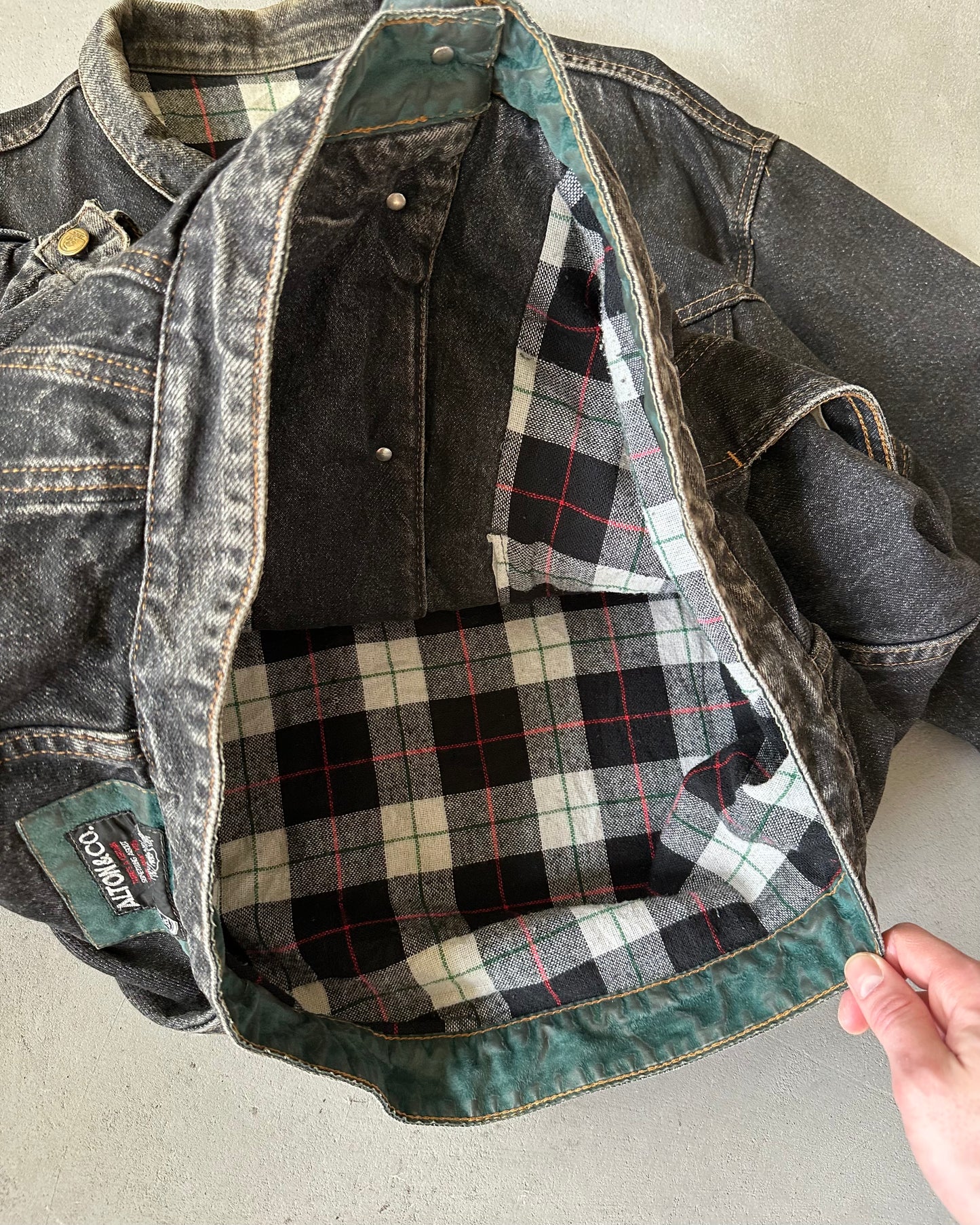 Années 90 - Veste Trucker Noire - XL