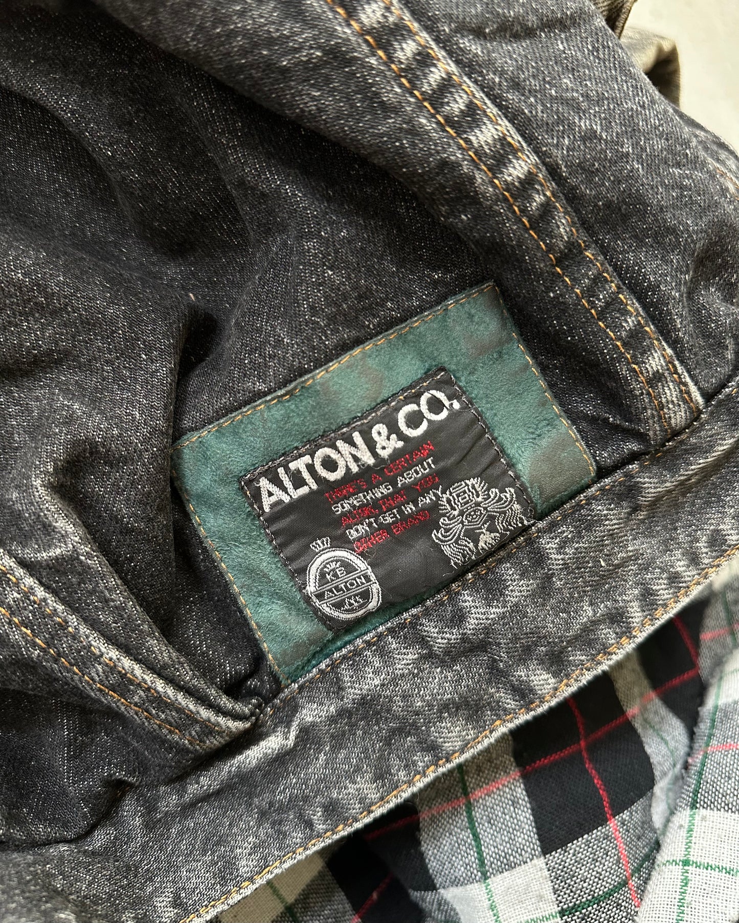 Années 90 - Veste Trucker Noire - XL