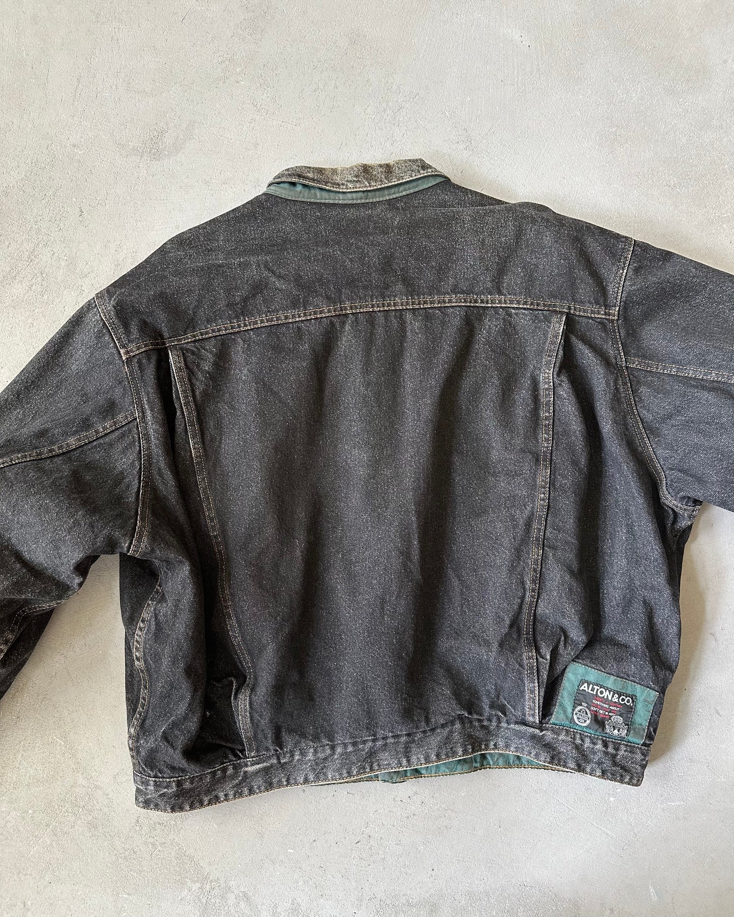 Années 90 - Veste Trucker Noire - XL