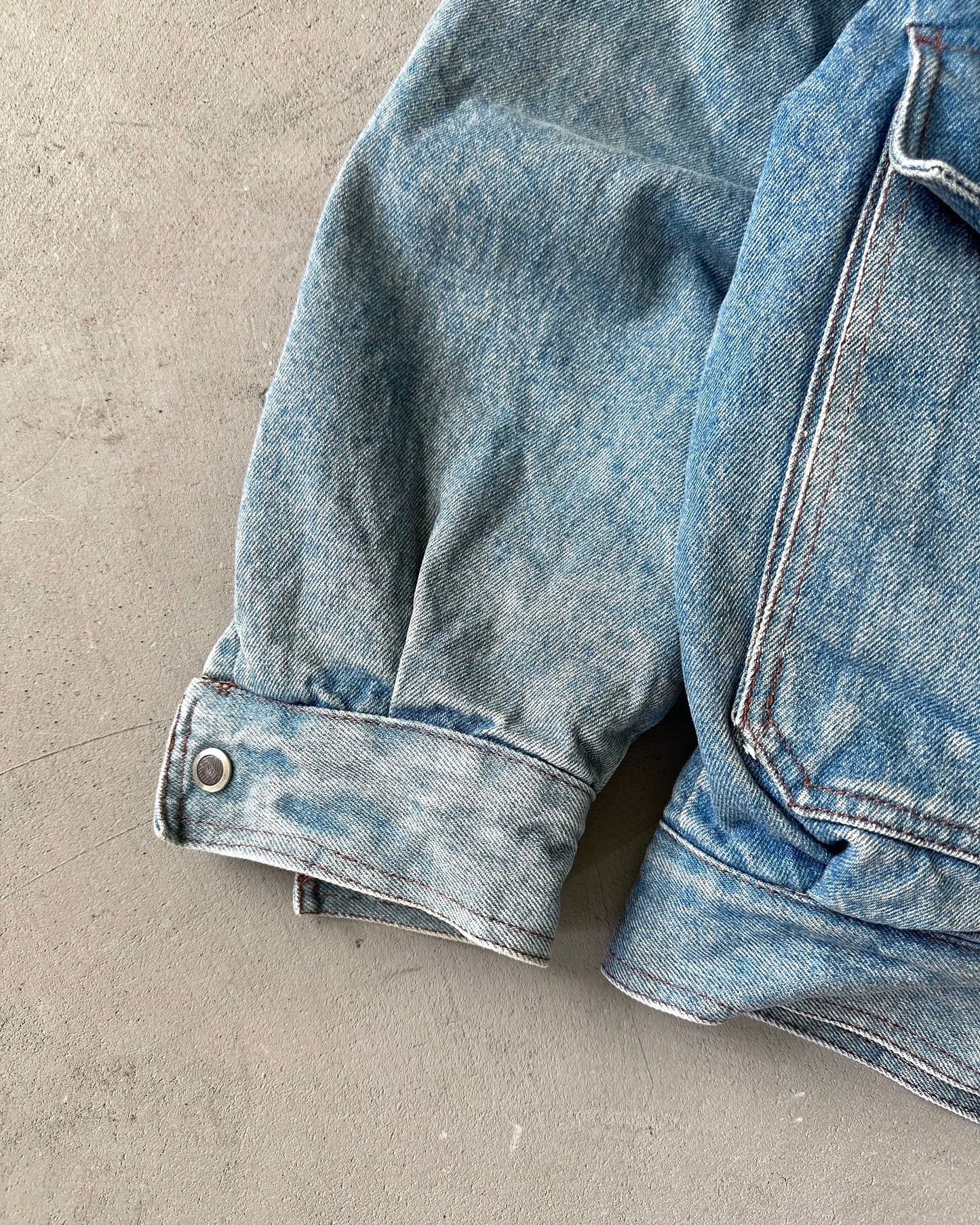 Années 1990 - Blouson en jean Aviateur - M