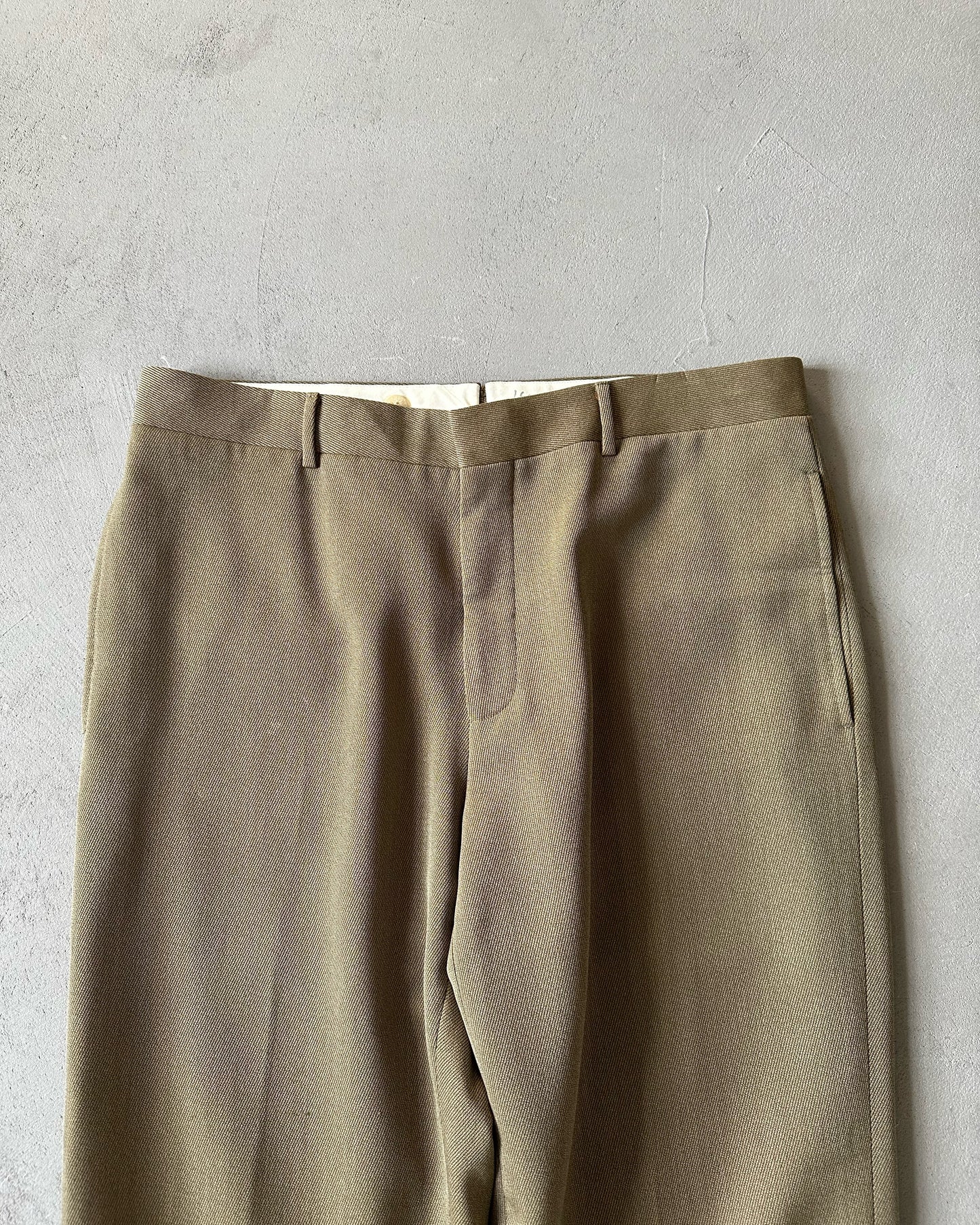 1990s - Brown/Green Polo RL Wool Trousers - 32x29