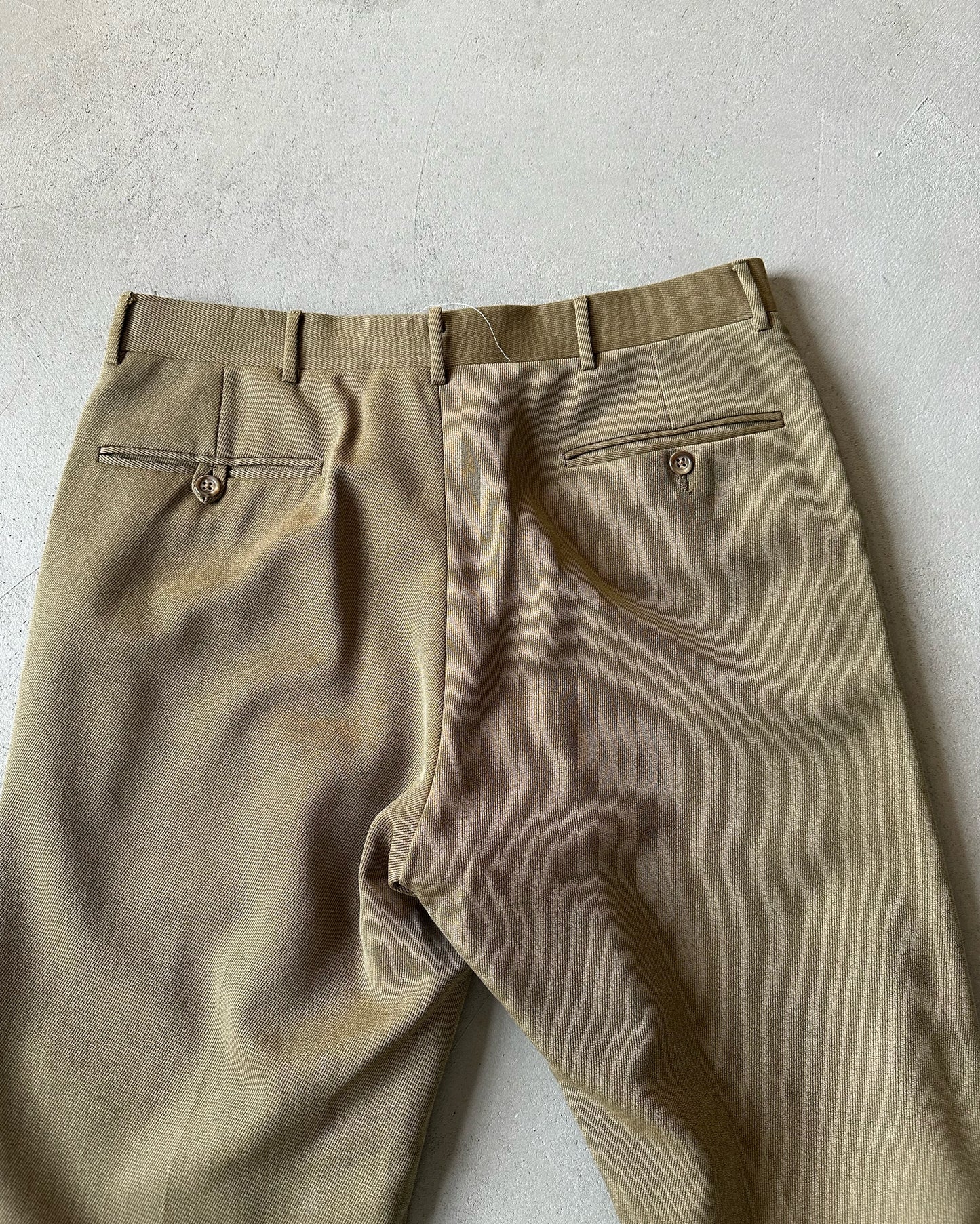 1990s - Brown/Green Polo RL Wool Trousers - 32x29