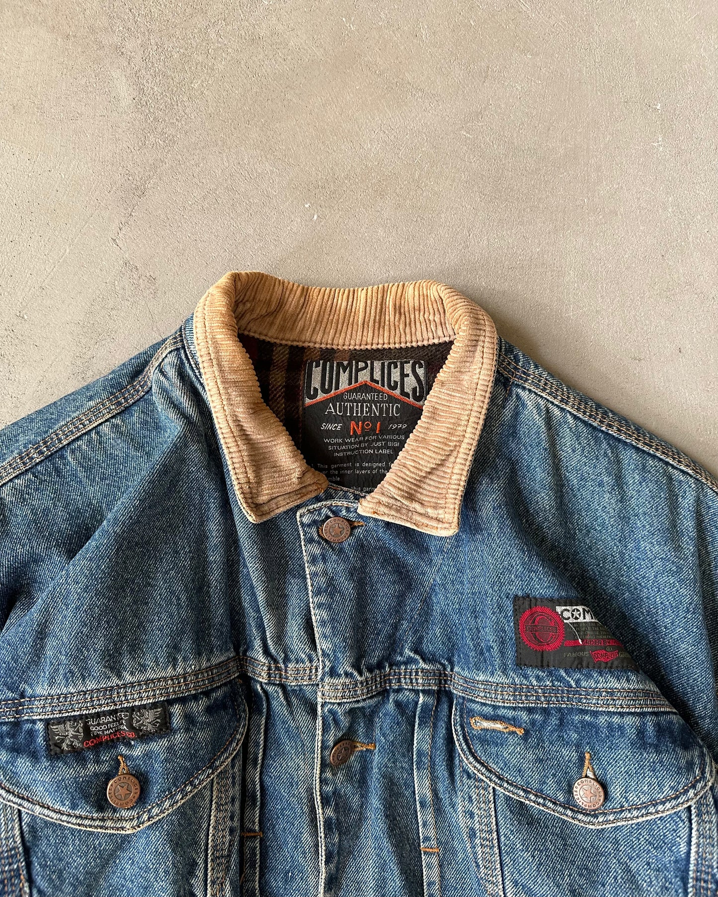 Années 90 - Veste en jean matelassée - M/L