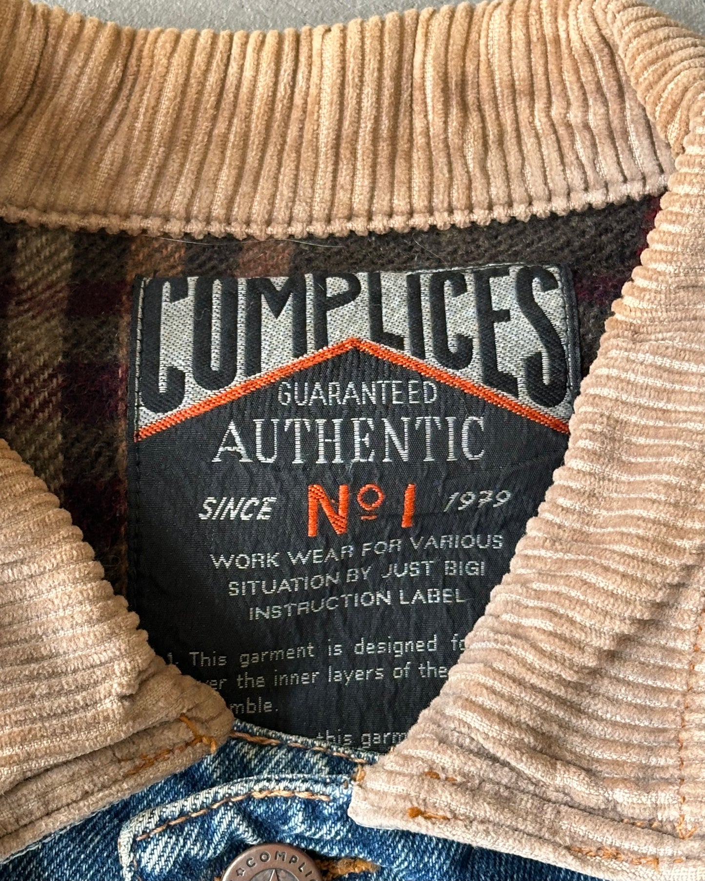 Années 90 - Veste en jean matelassée - M/L