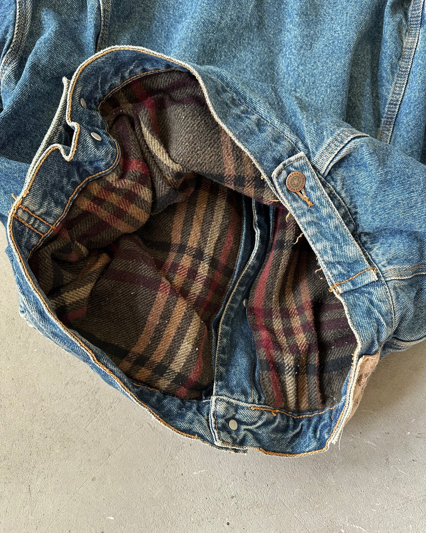 Années 90 - Veste en jean matelassée - M/L