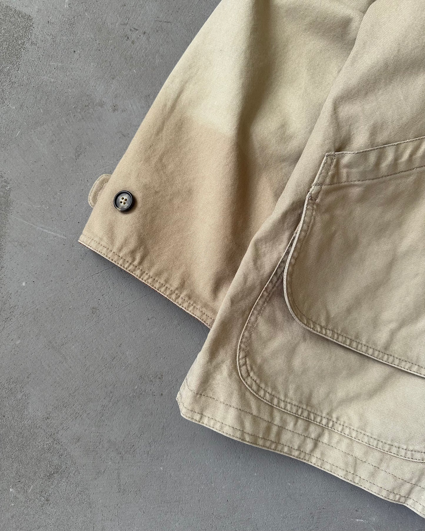Années 90 - Veste de travail Lands' End beige - Taille XL