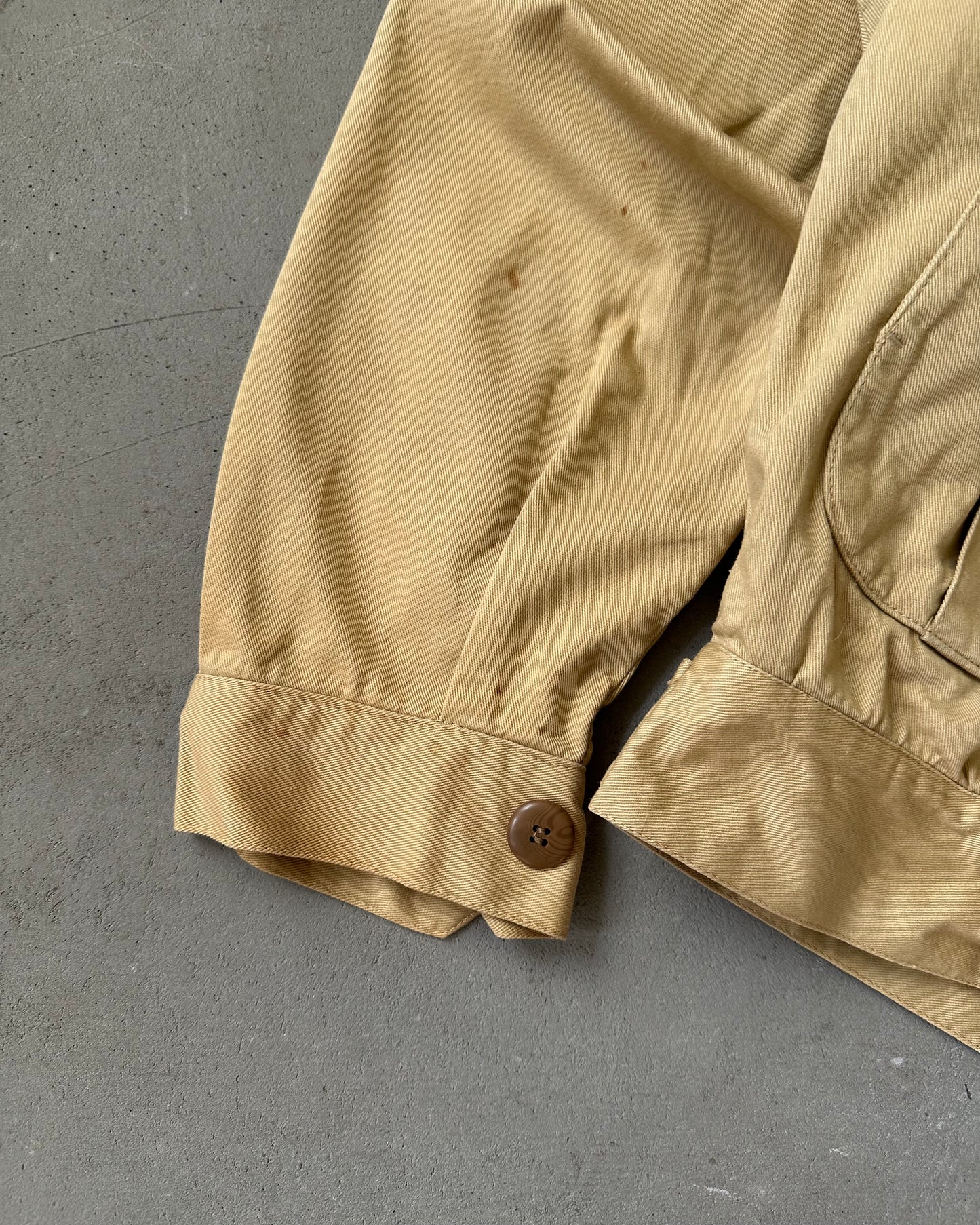 1980s - Beige G.B Pedrini Officer Jacket - M