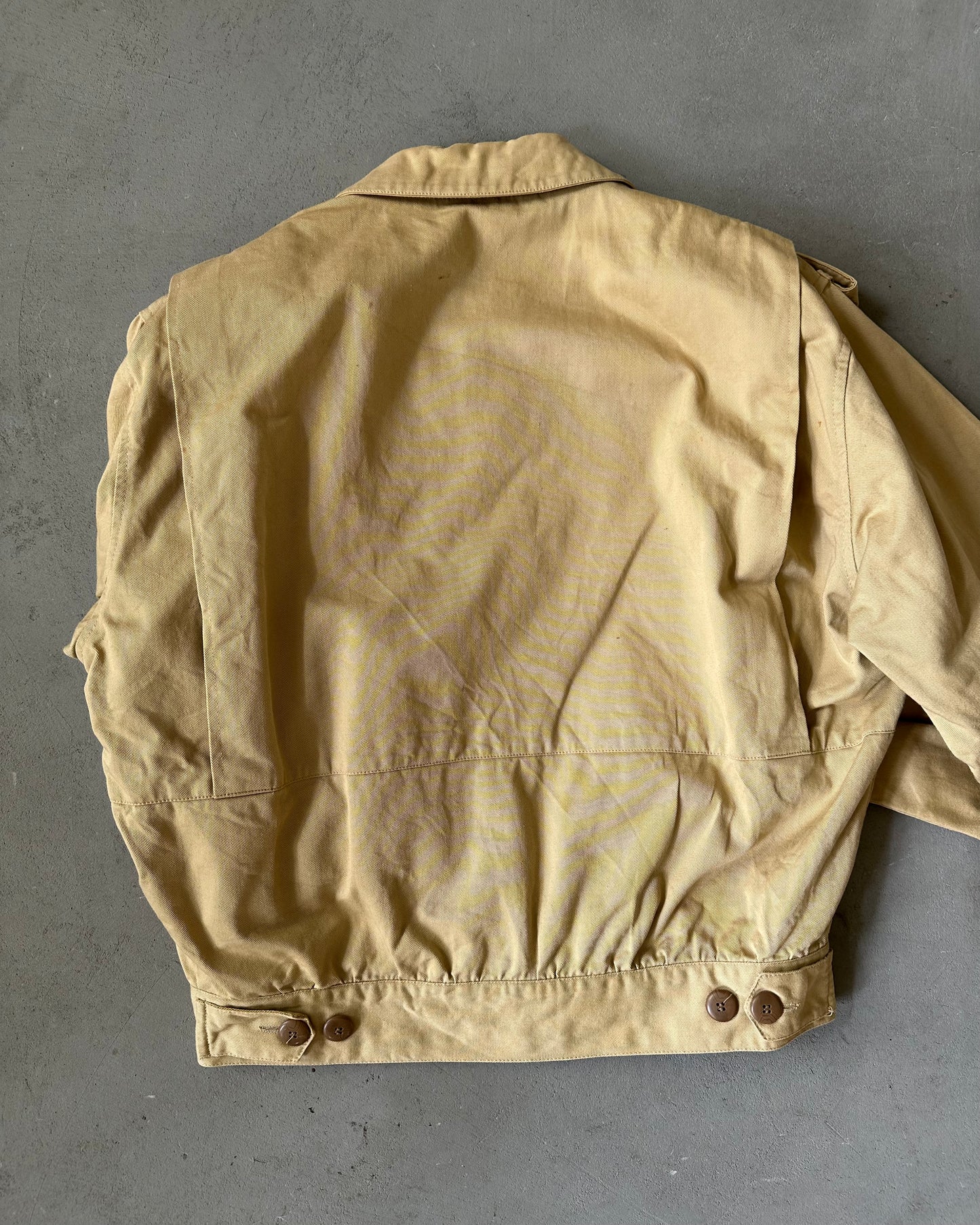 1980s - Beige G.B Pedrini Officer Jacket - M