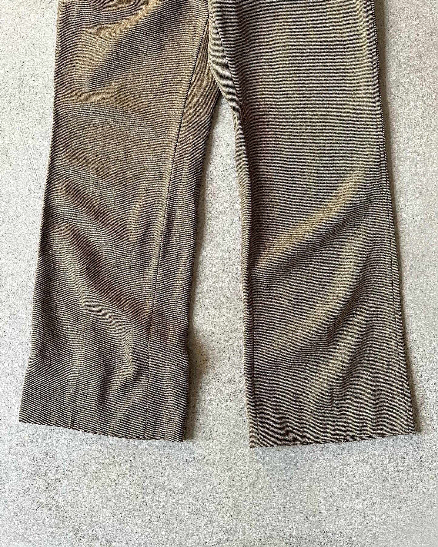 1970s - Brown Cavalry Twill By Corbin Trousers - 34x29