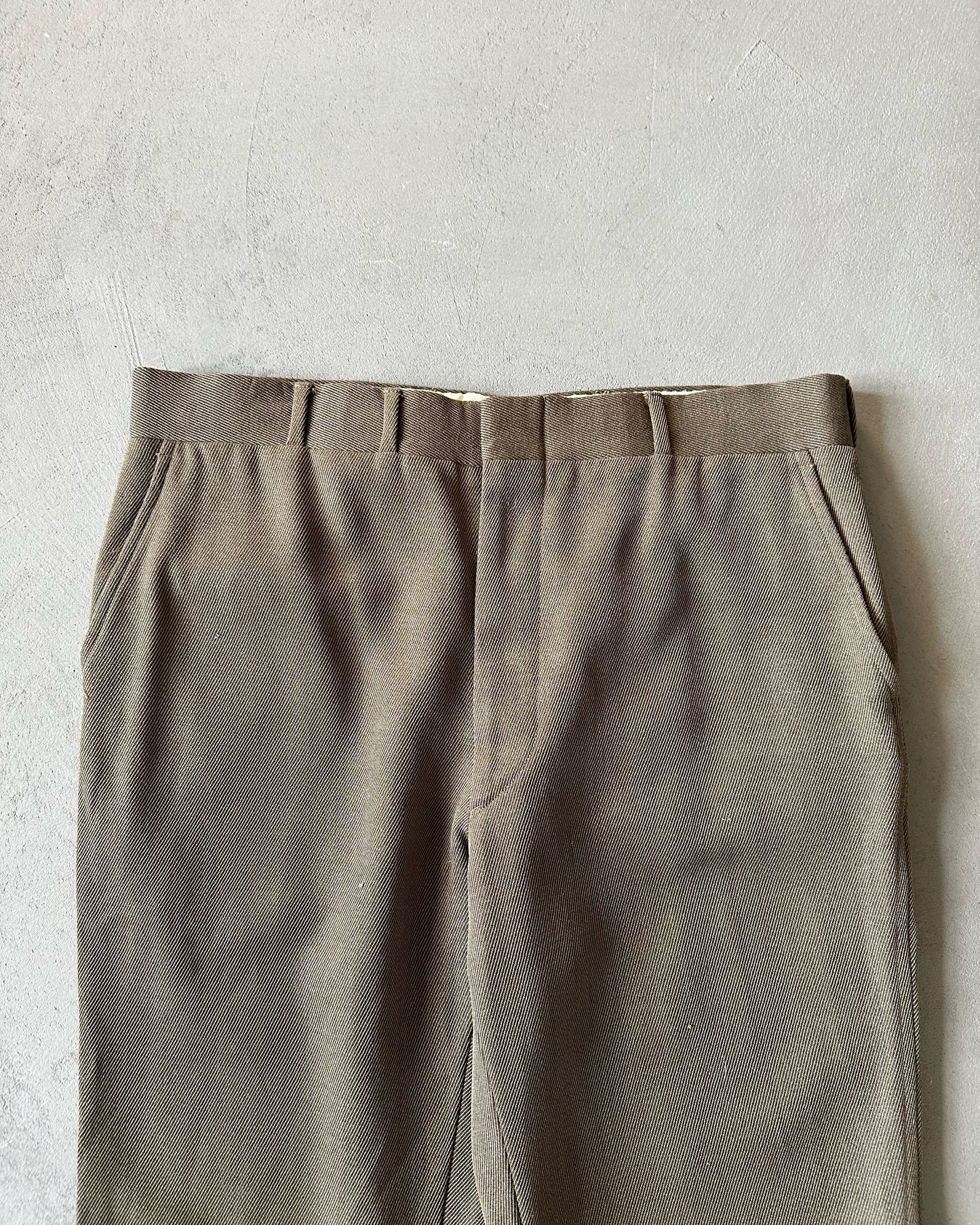 1970s - Brown Cavalry Twill By Corbin Trousers - 34x29