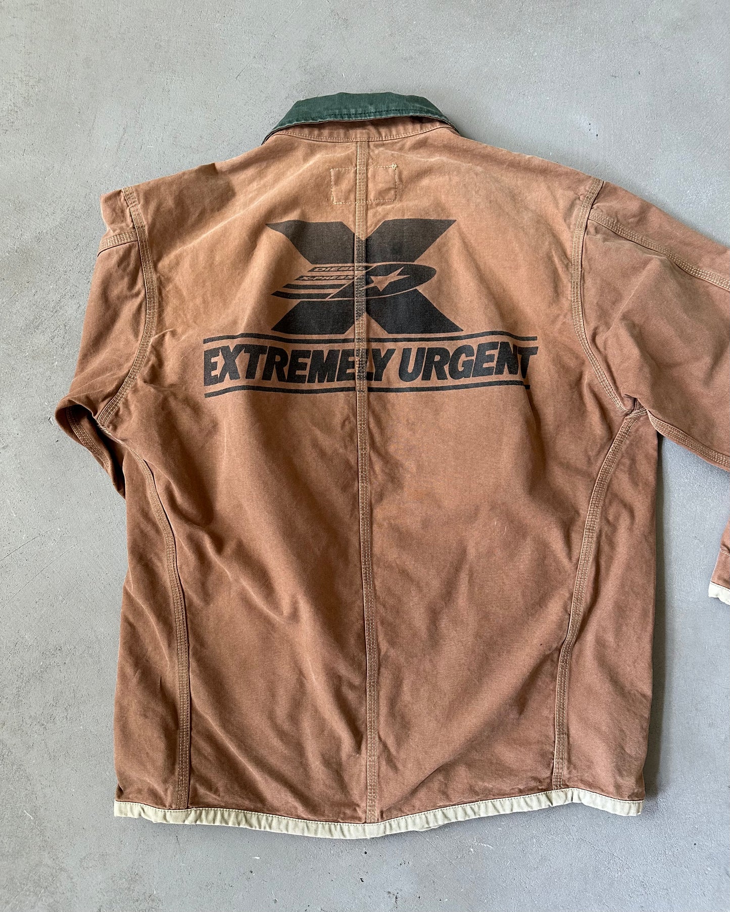 Années 2000 - Veste de travail Diesel marron - Taille M