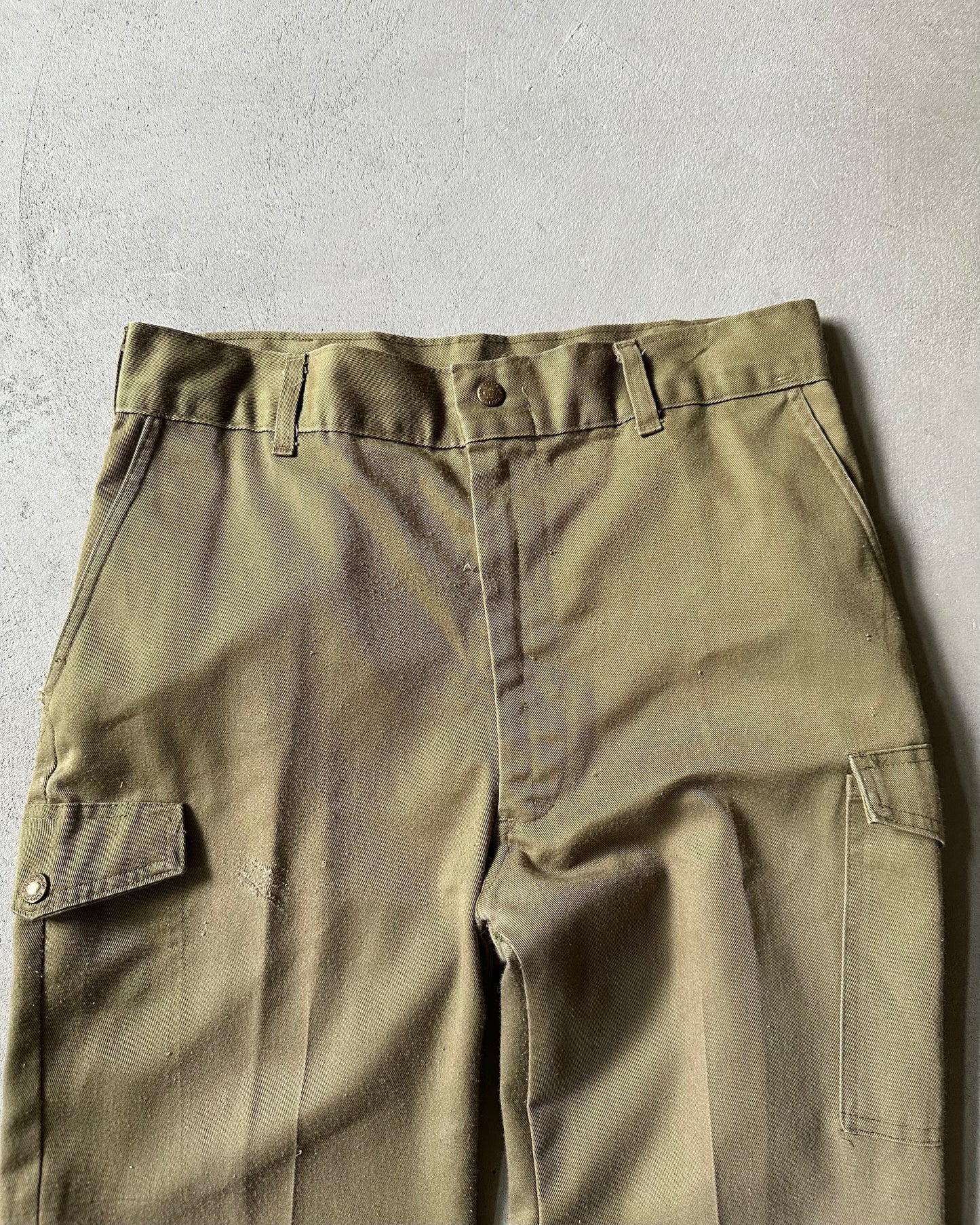 Années 70 - Cargo Boy Scouts Vert Vieilli - 31x27
