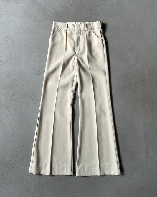 Années 70 - Pantalon Levi's plissé évasé crème - 28x31