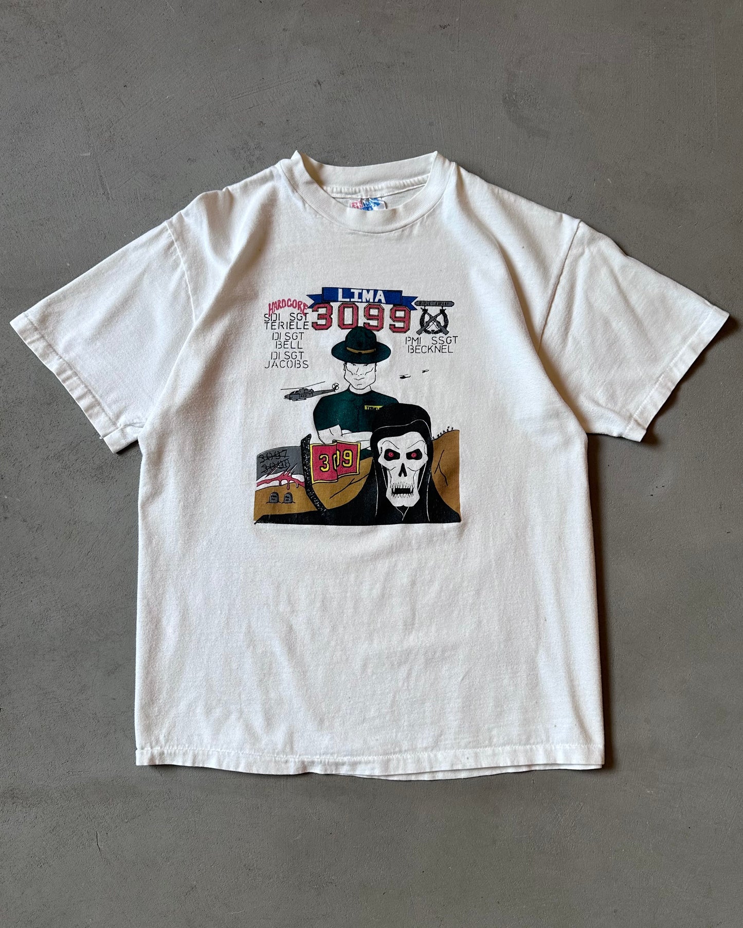 1990s - White Lima 3099 T-Shirt - M