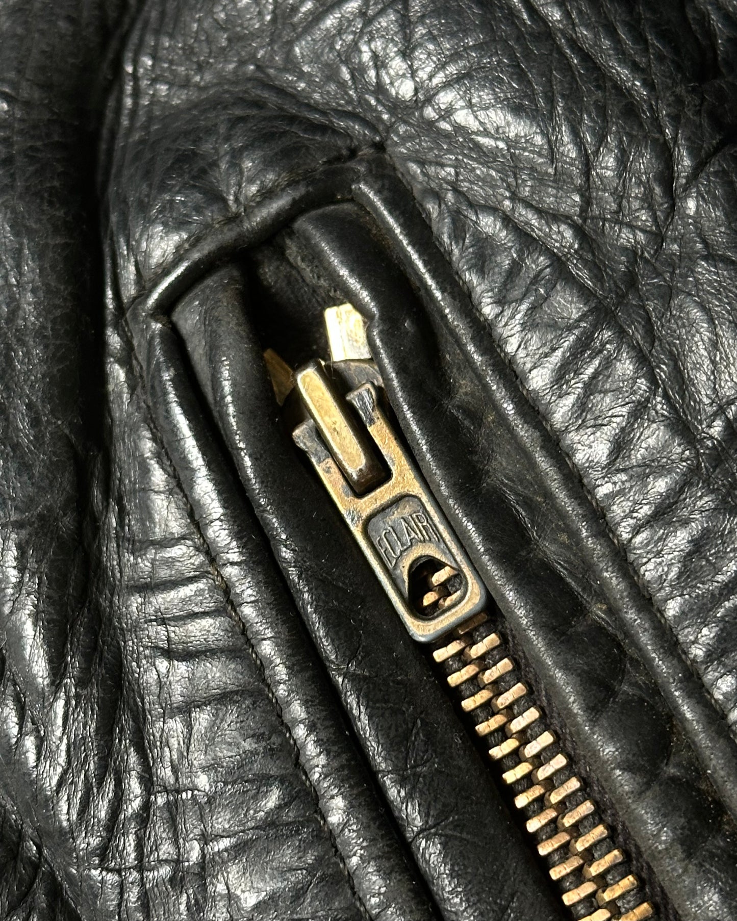 Années 60 - Blouson en cuir noir français - L