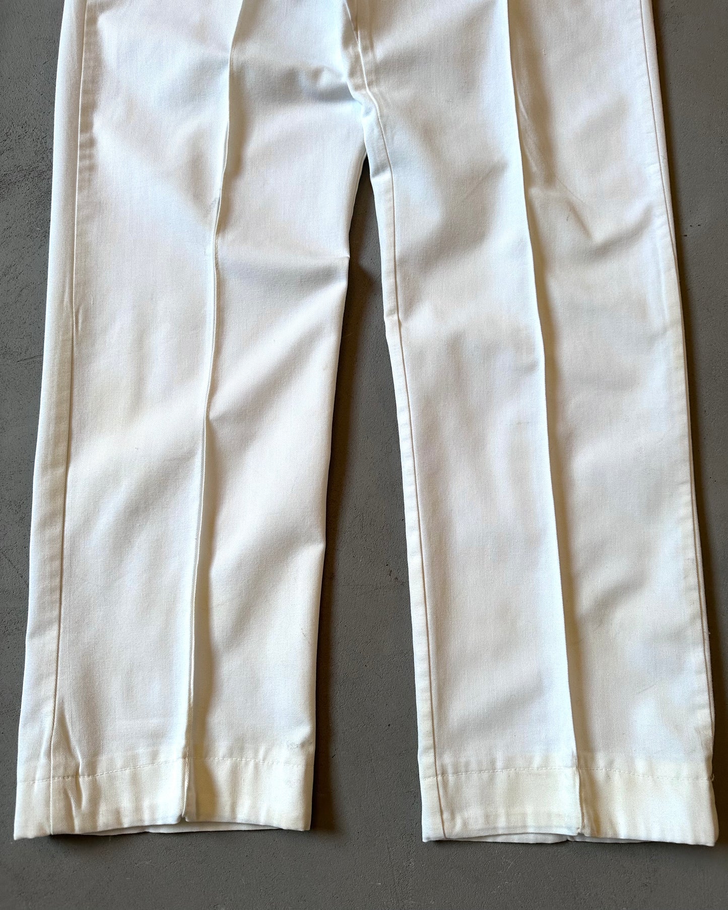 1970s - White Work Pants - 32x31
