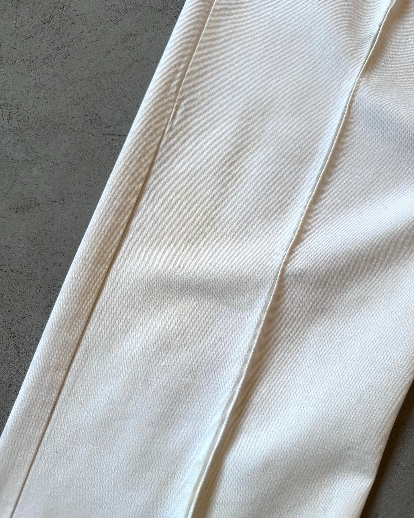 1970s - White Work Pants - 32x31