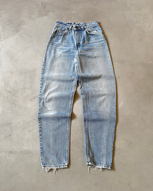 1990s - Distressed 560 Student Orange Tab Levi's Jeans - 26x31