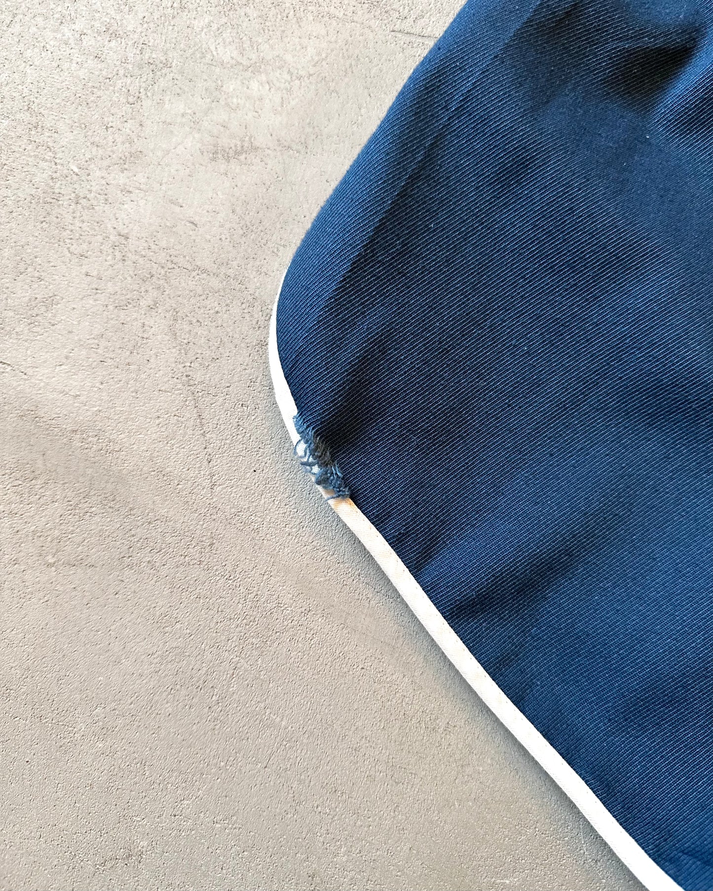 1970s - Navy/White Ball State Track Short - XS