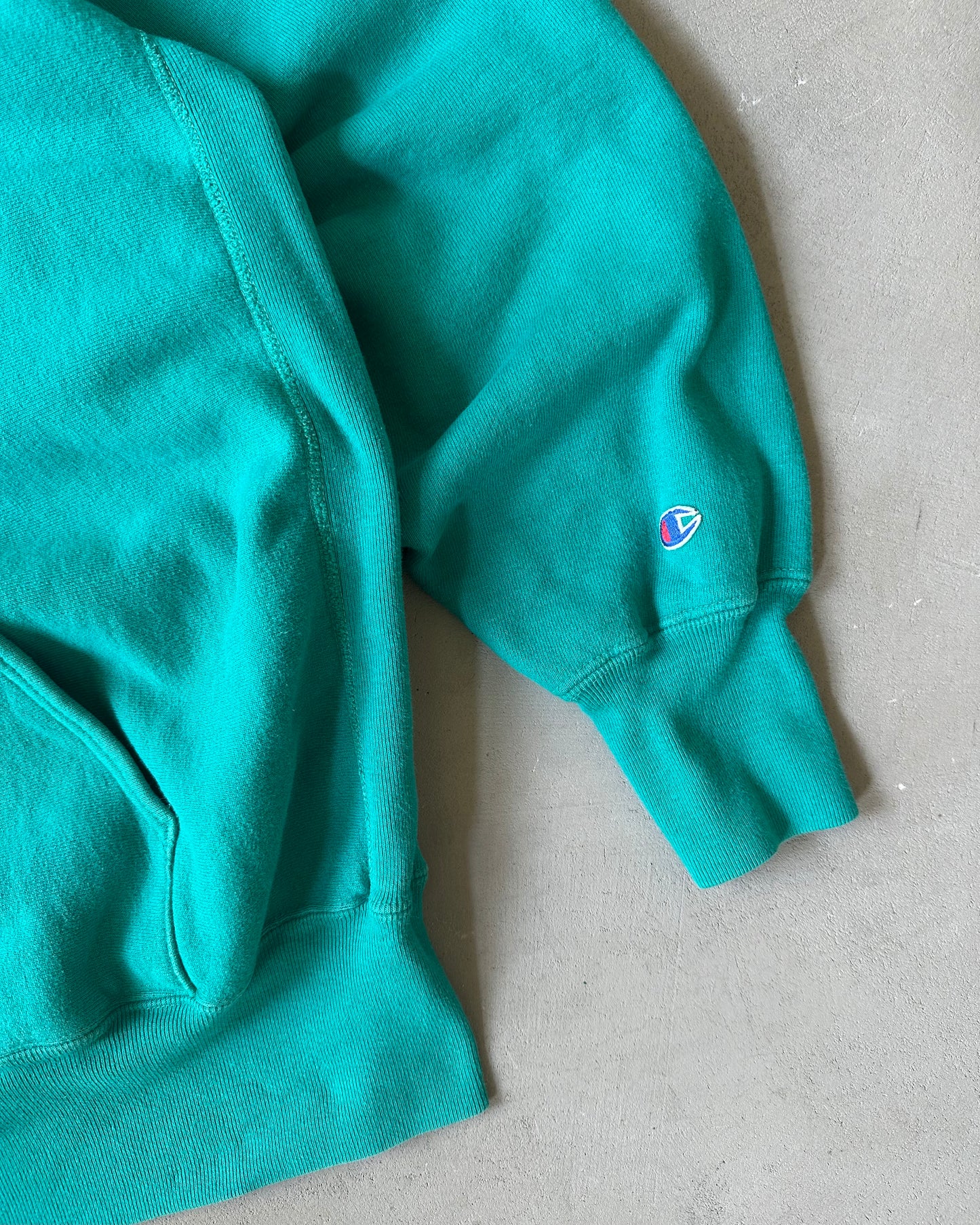 1990s - Teal Champion RW Hoodie - XL