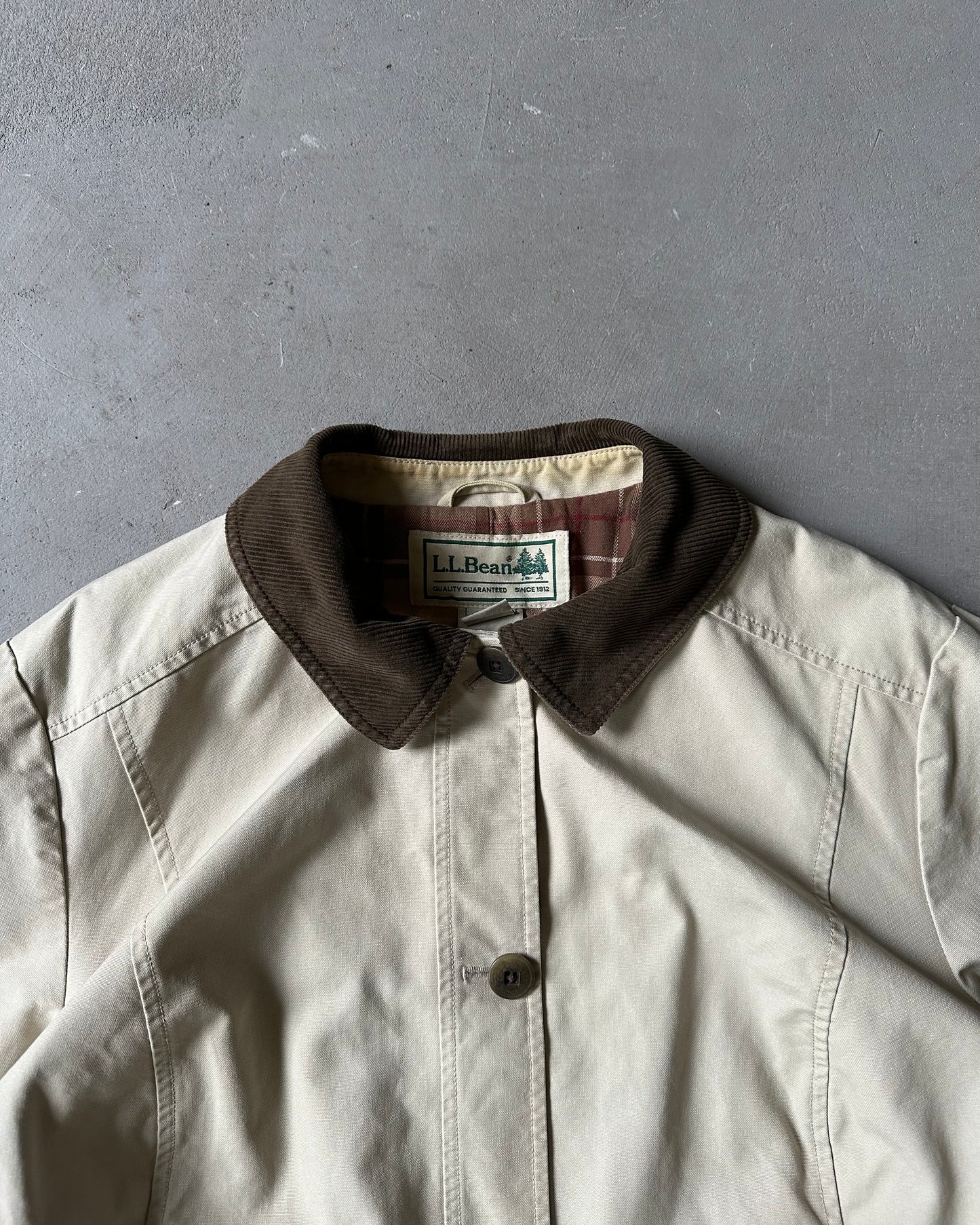 Années 2000 - Manteau de grange L.L.Bean beige - (F)XXL