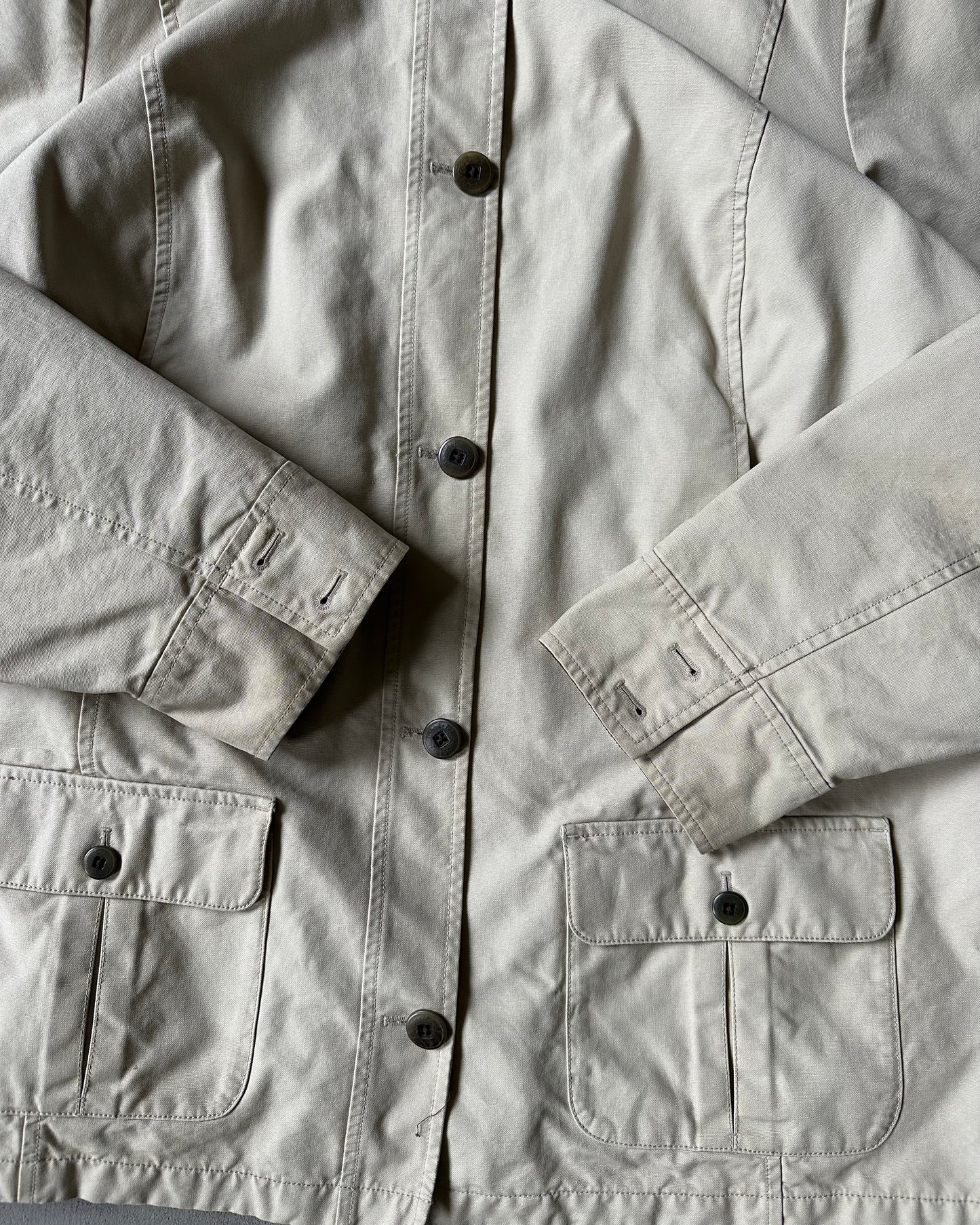 Années 2000 - Manteau de grange L.L.Bean beige - (F)XXL