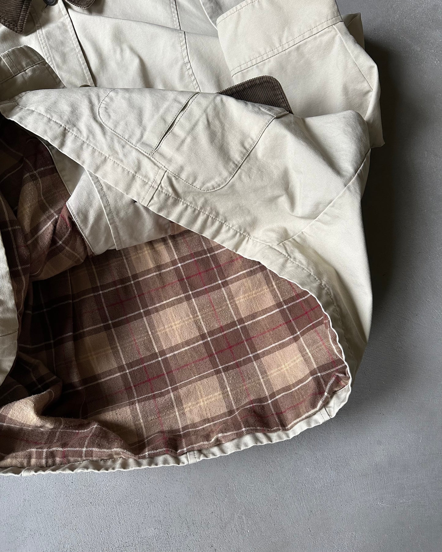 Années 2000 - Manteau de grange L.L.Bean beige - (F)XXL