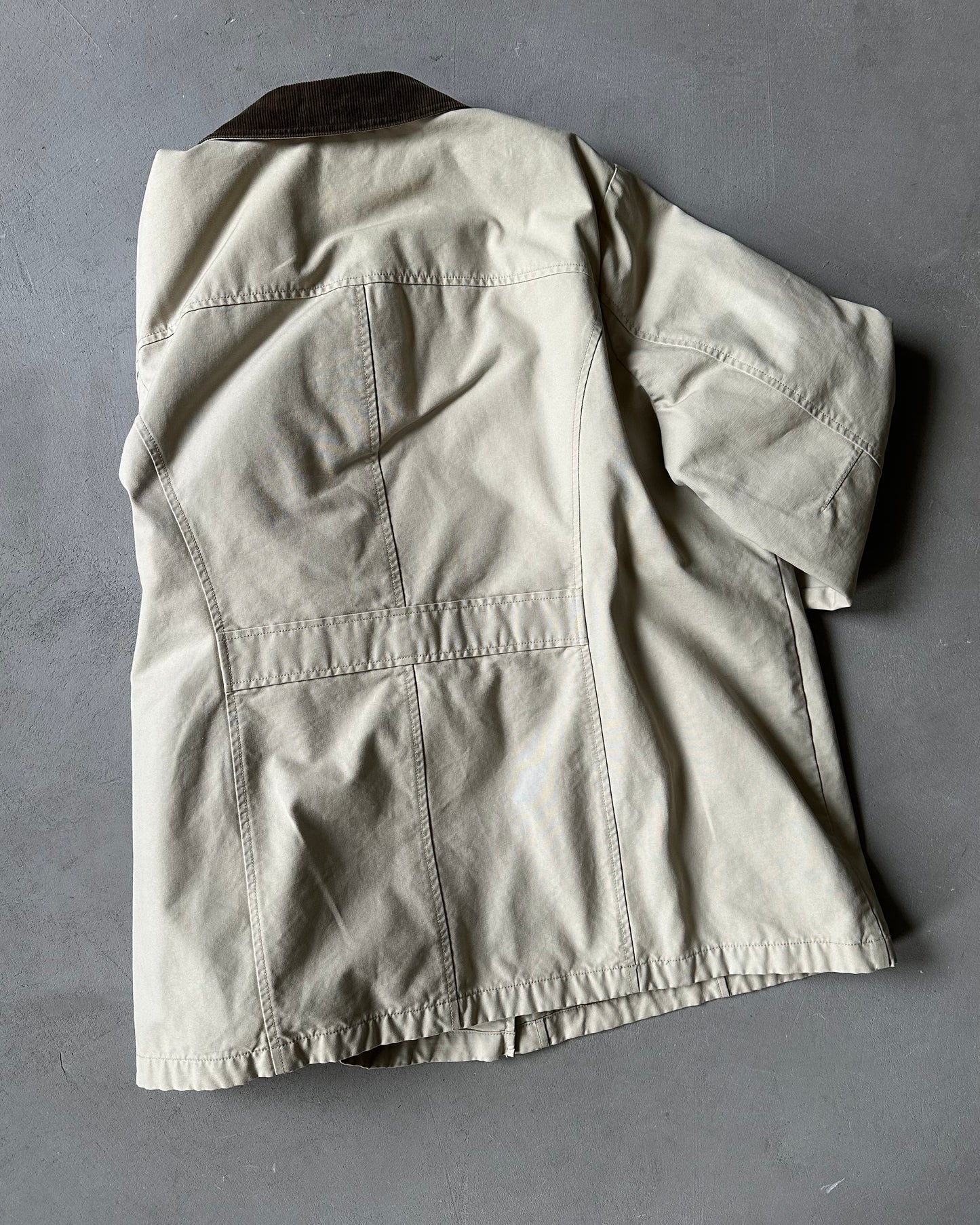Années 2000 - Manteau de grange L.L.Bean beige - (F)XXL