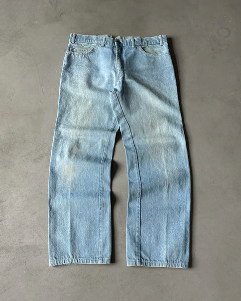 1980s - Lightwash Loose Straight Jeans - 33x30