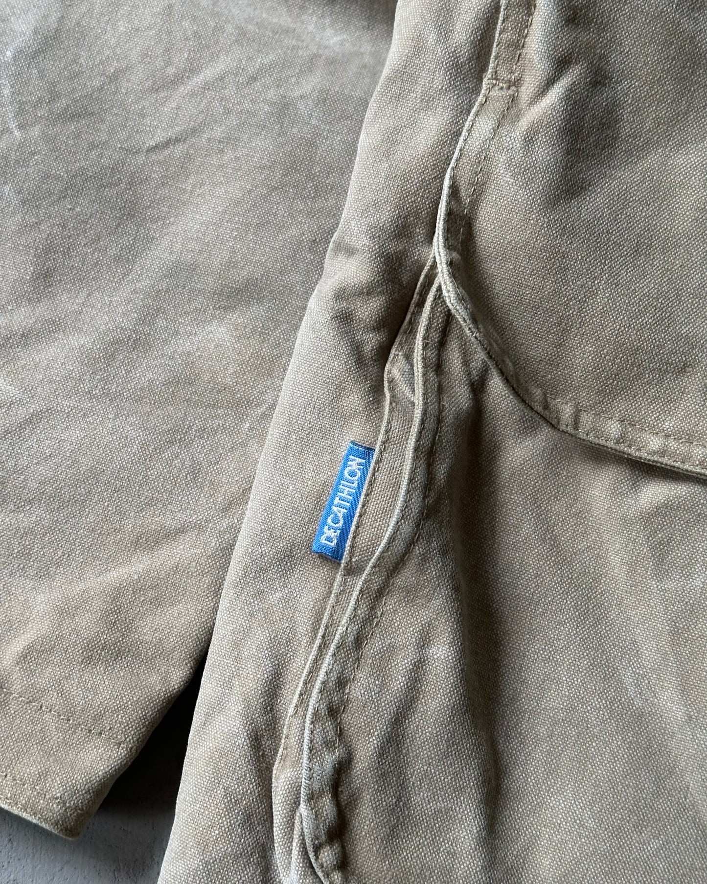 Années 1980 - Veste de travail Decathlon vert sauge - L