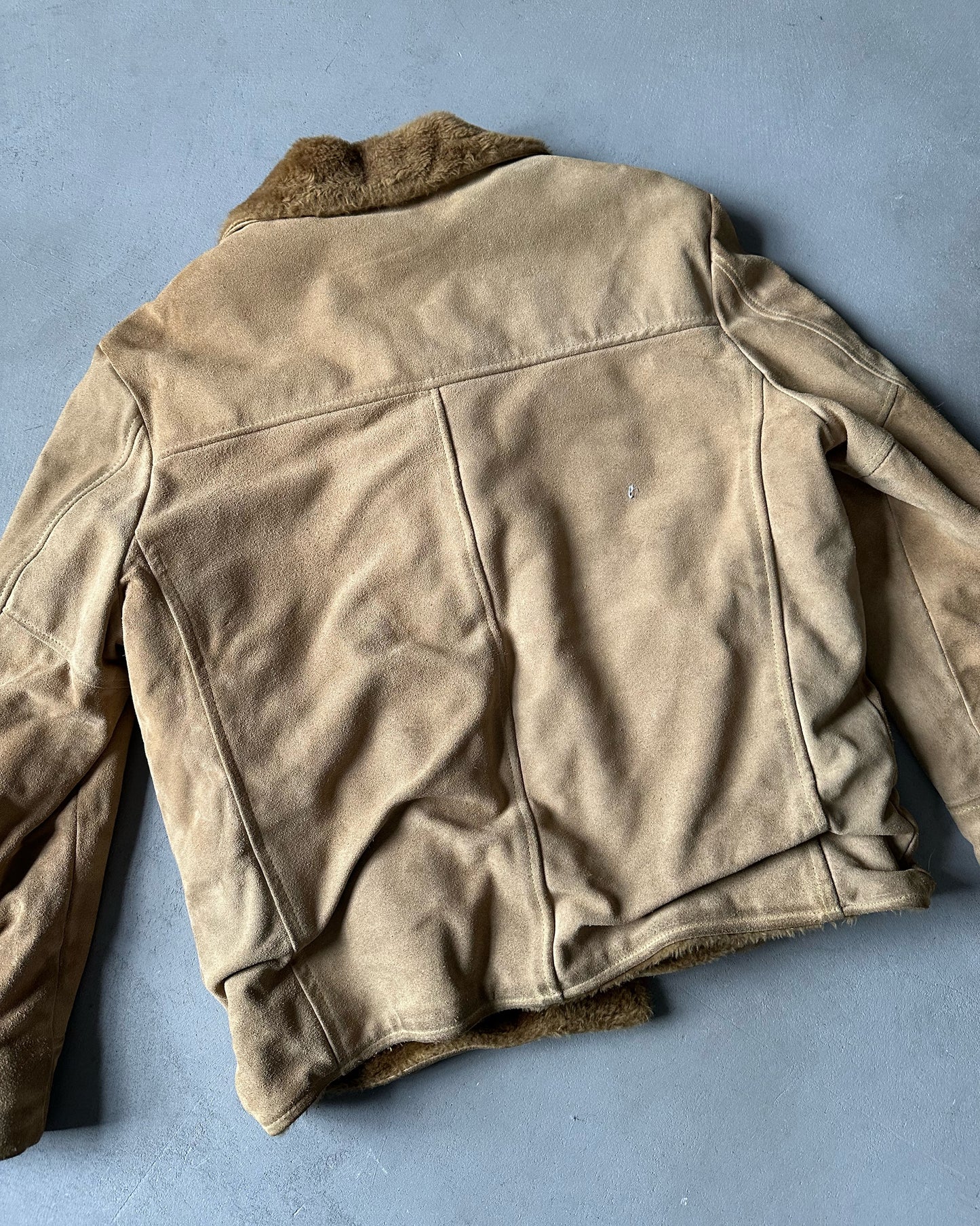 1980s - Tan Towncraft Western Suede Jacket - L