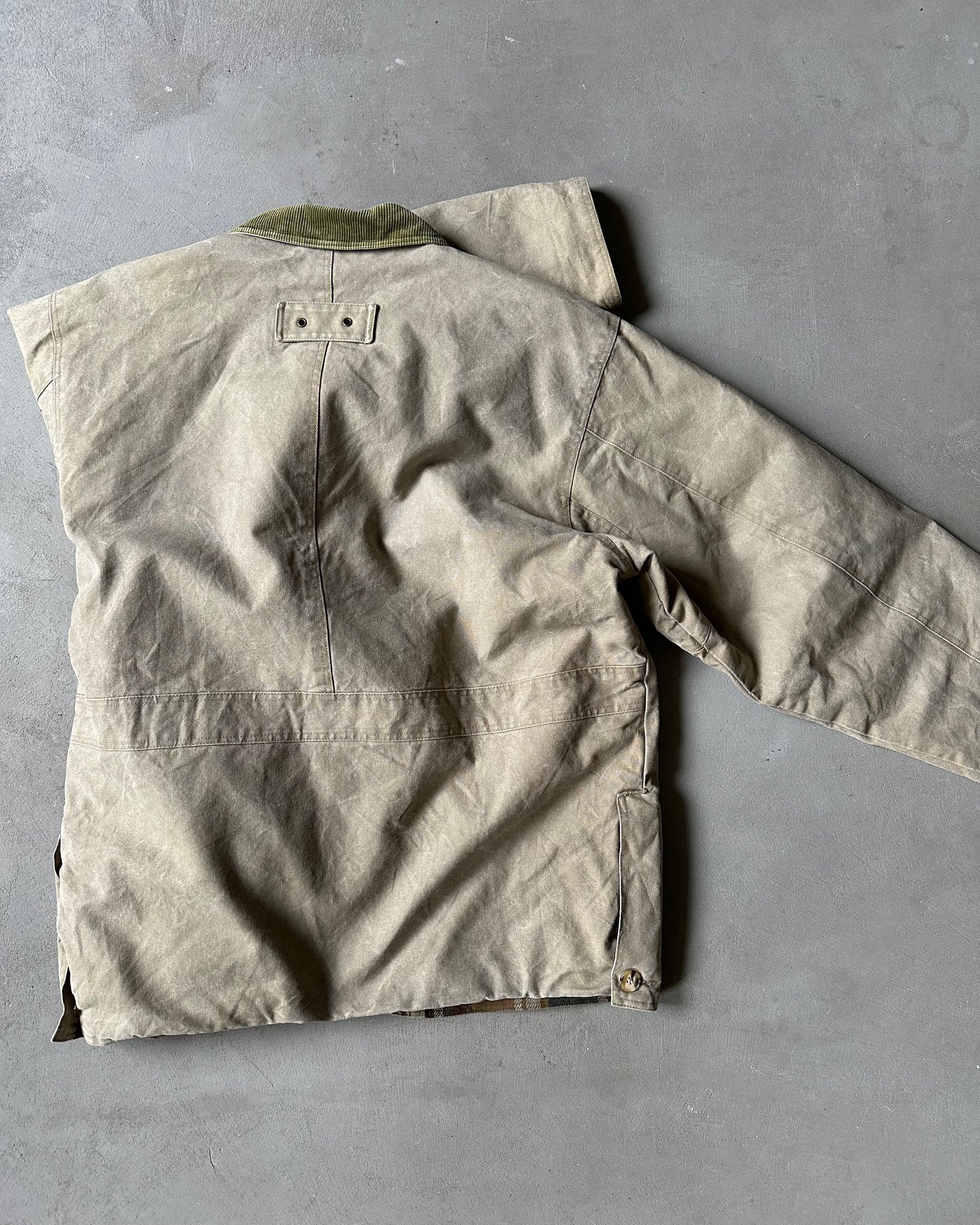 Années 1980 - Veste de travail Decathlon vert sauge - L