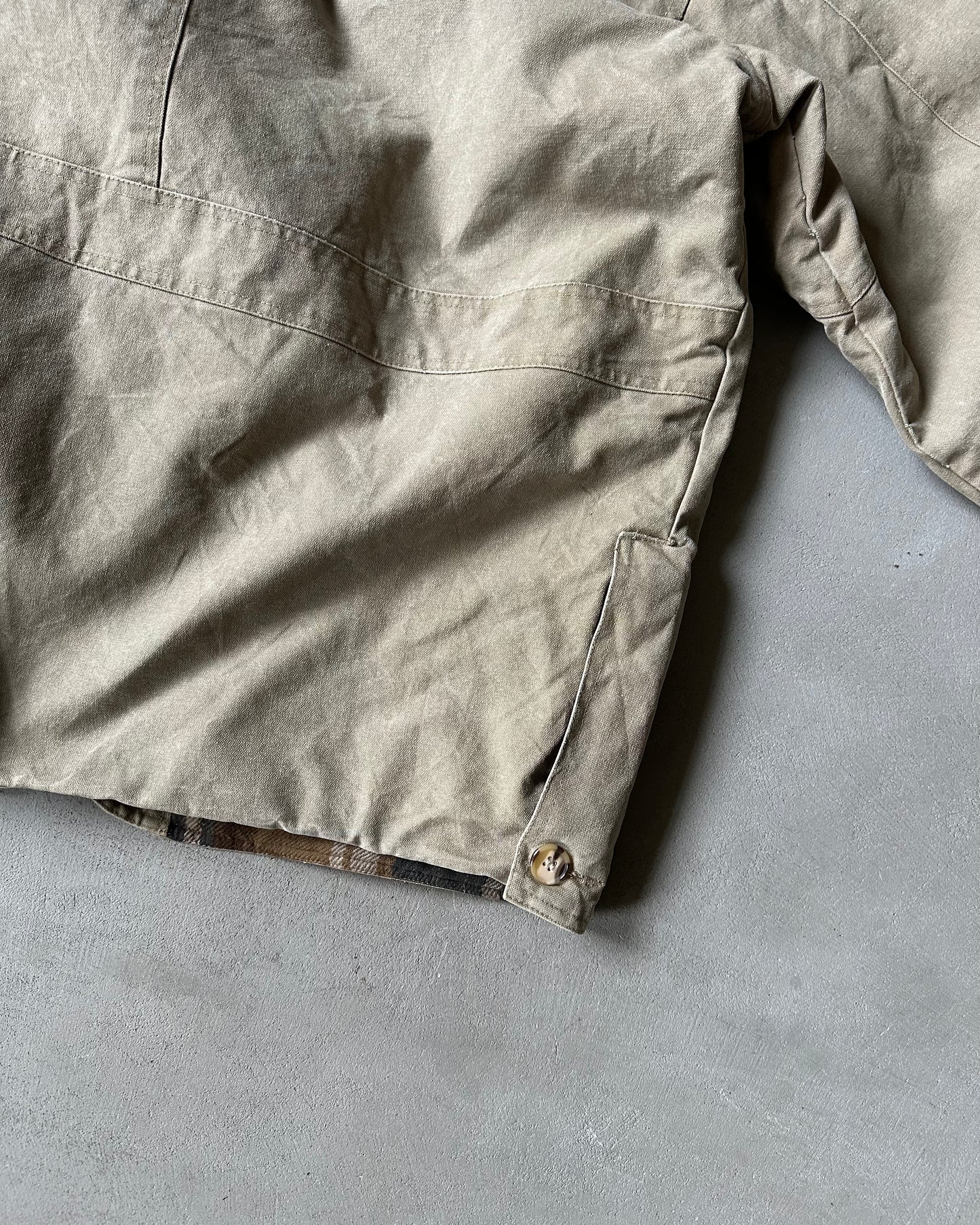 Années 1980 - Veste de travail Decathlon vert sauge - L