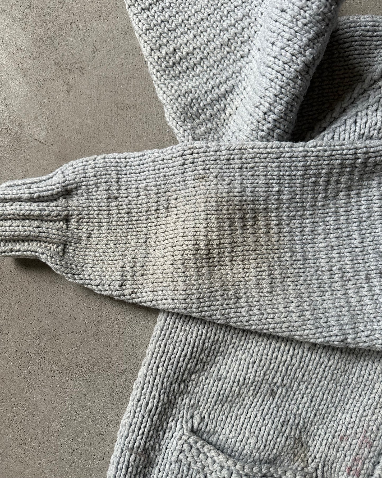 Années 1980 - Chandail Cowichan Cerf gris - M/L