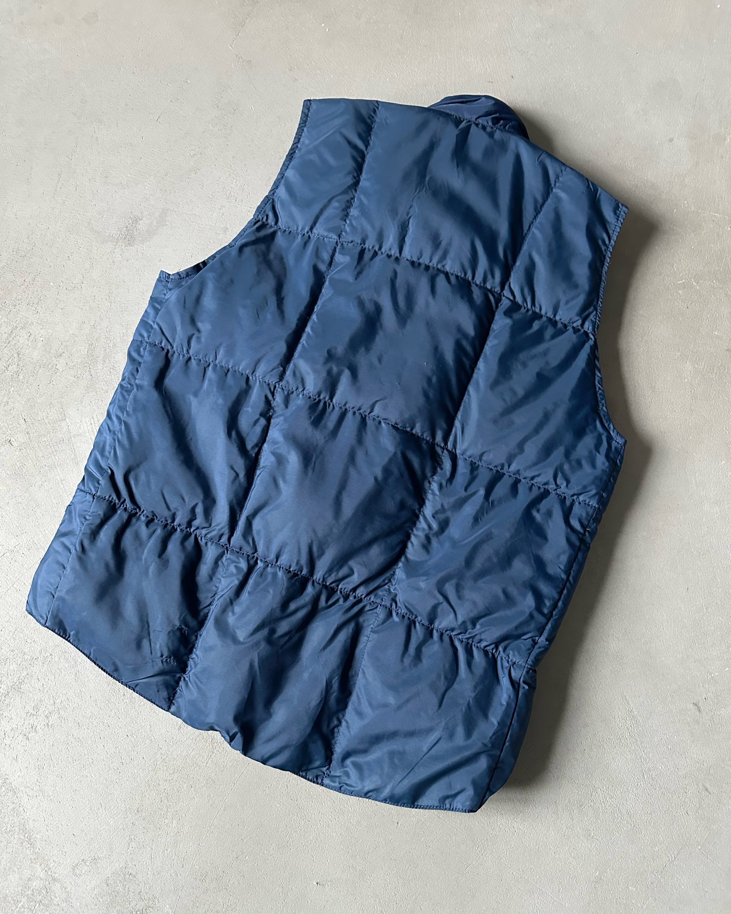 1980s - Navy Sierra Puffer Vest - M/L