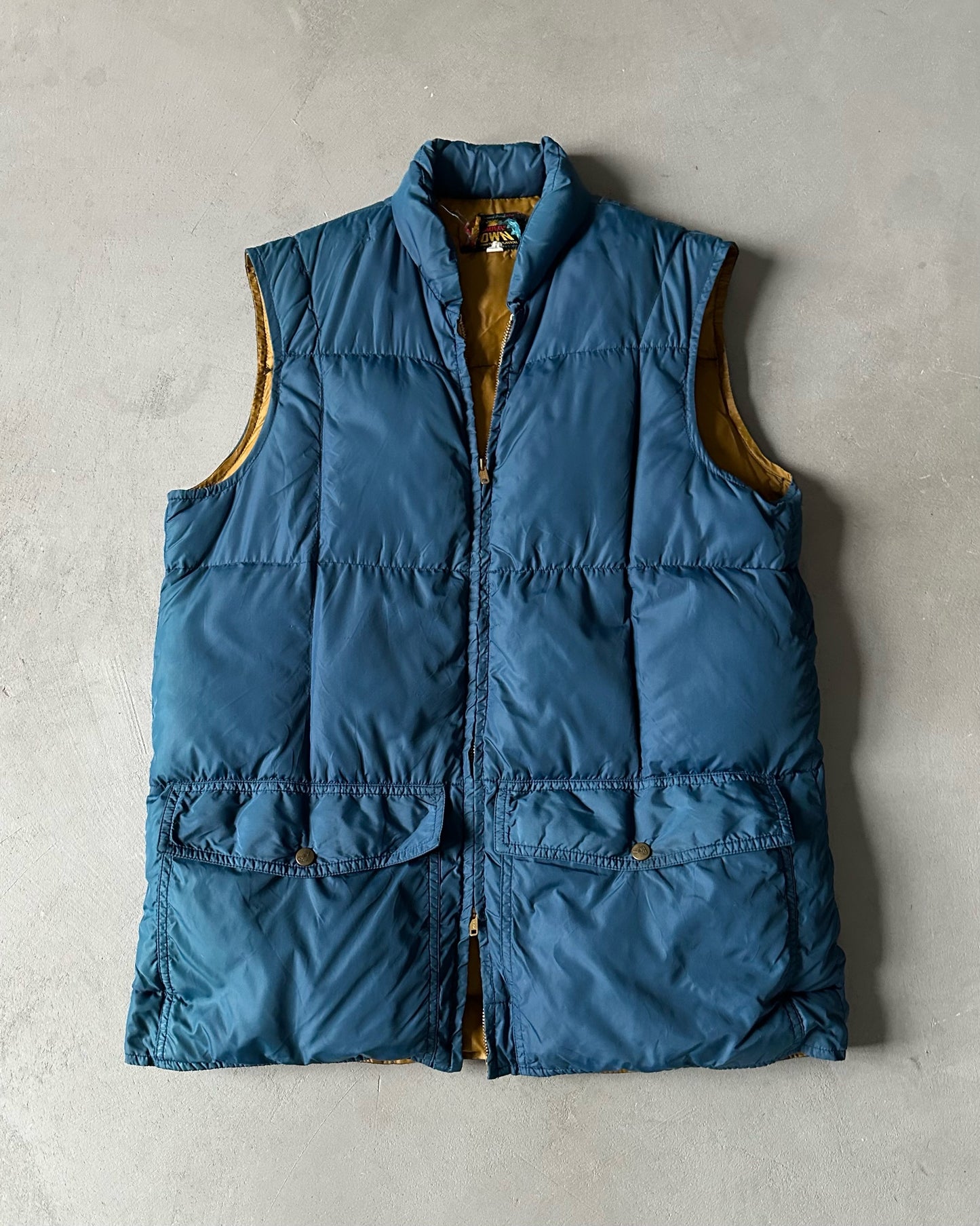 1970s - Blue Eddie Bauer Puffer Vest - S