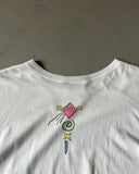 1980s - White Reebok Boxy T-Shirt - XL