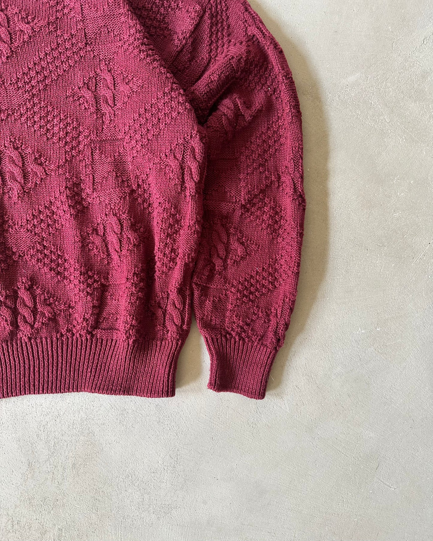 1990s - Burgundy AE Sweater - L