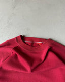 1970s - Red Raglan Crewneck - L