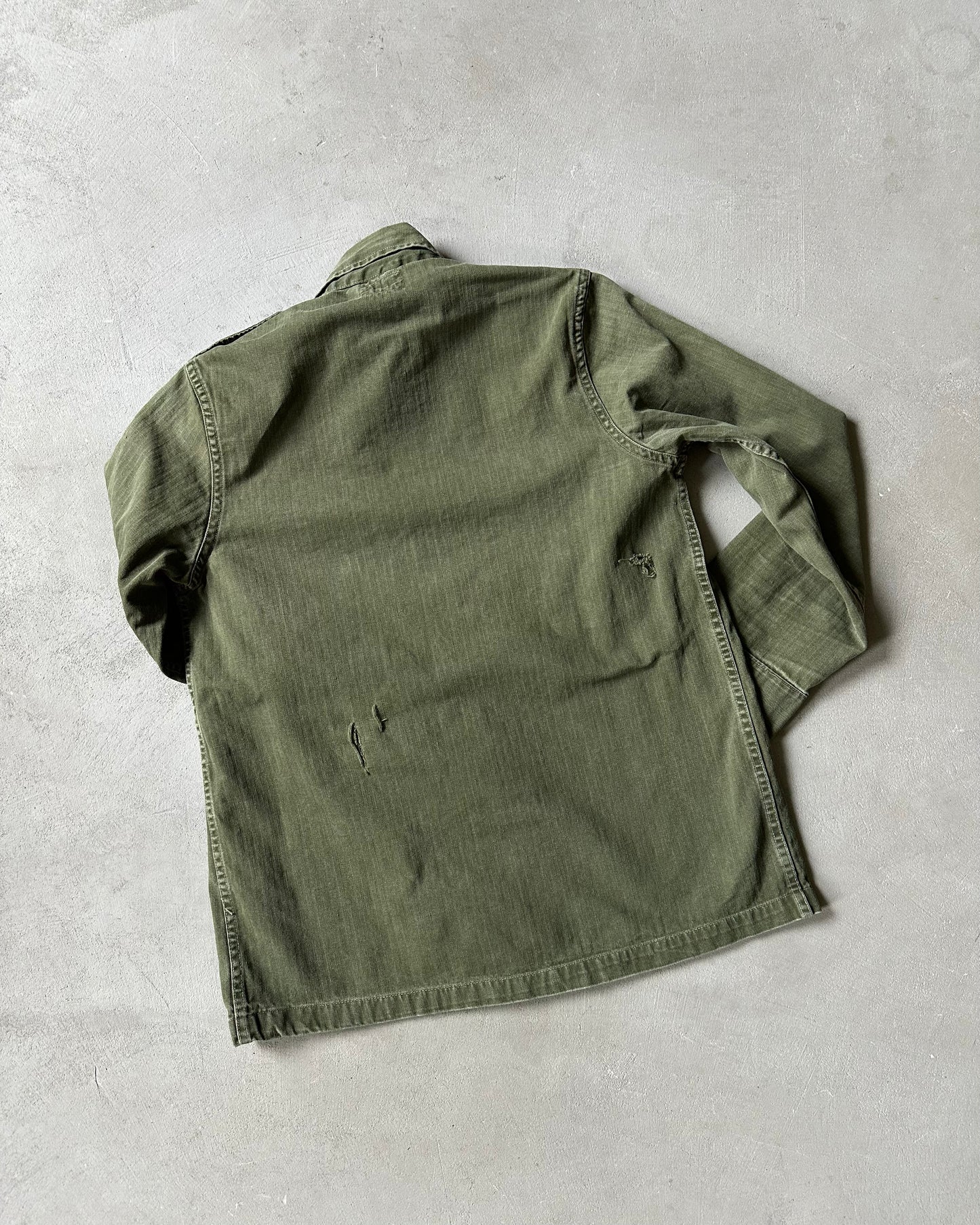 Années 50 - Chemise militaire HBT verte - S