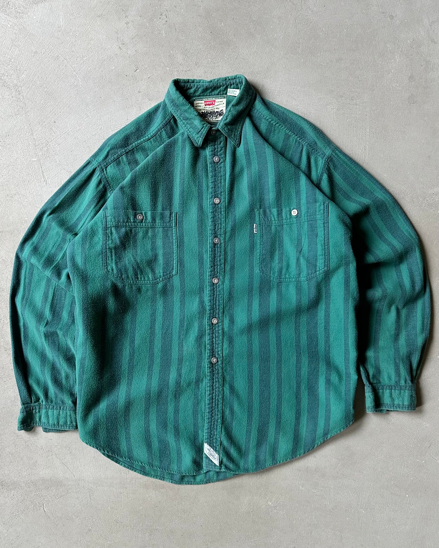 Années 90 - Chemise Levi's à carreaux vert - XL
