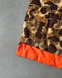 1980s - Duck Camo/Orange Reversible Puffer Vest - L