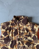 1980s - Duck Camo/Orange Reversible Puffer Vest - L