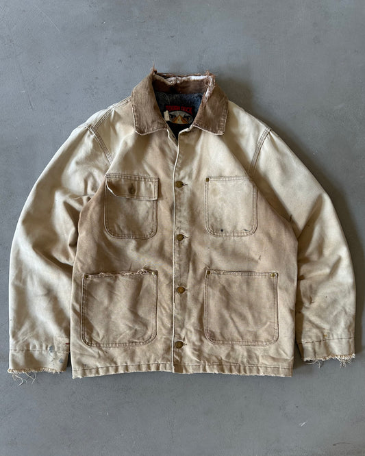 1990s - Distressed Tough Duck Chore Jacket - M